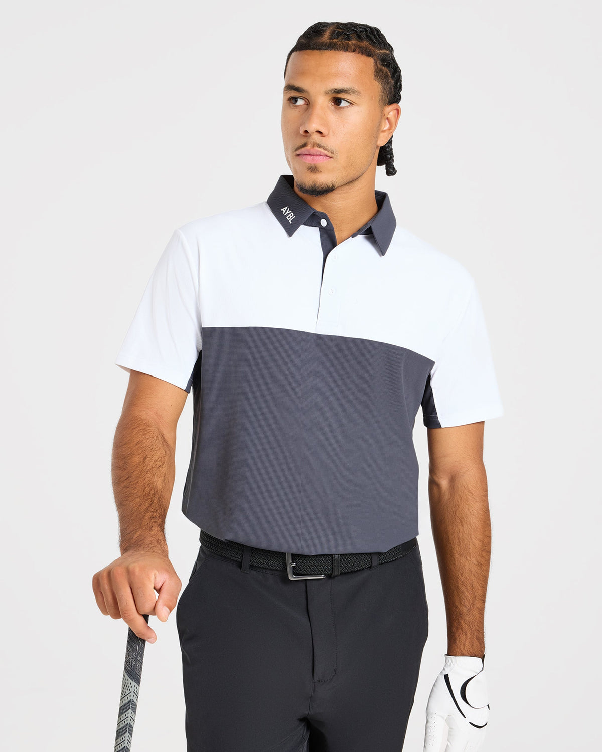 Precision Block Polo - Charcoal