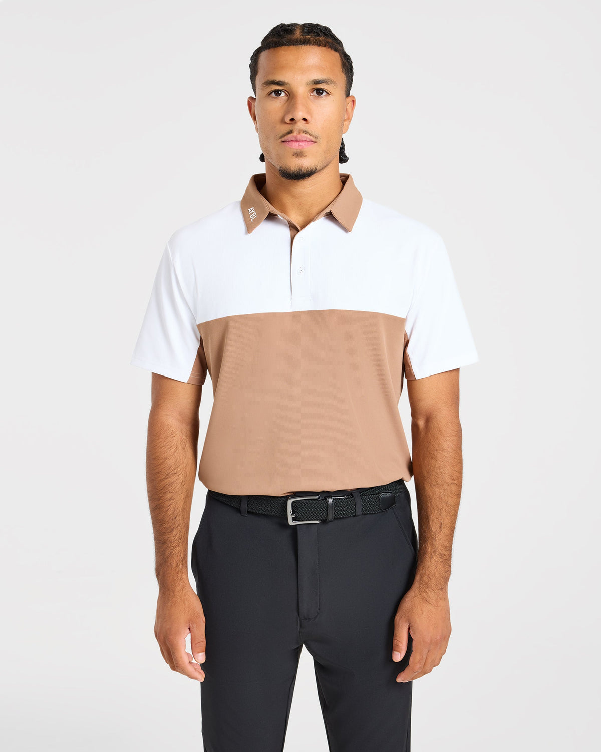Precision Block Polo - Deep Tan
