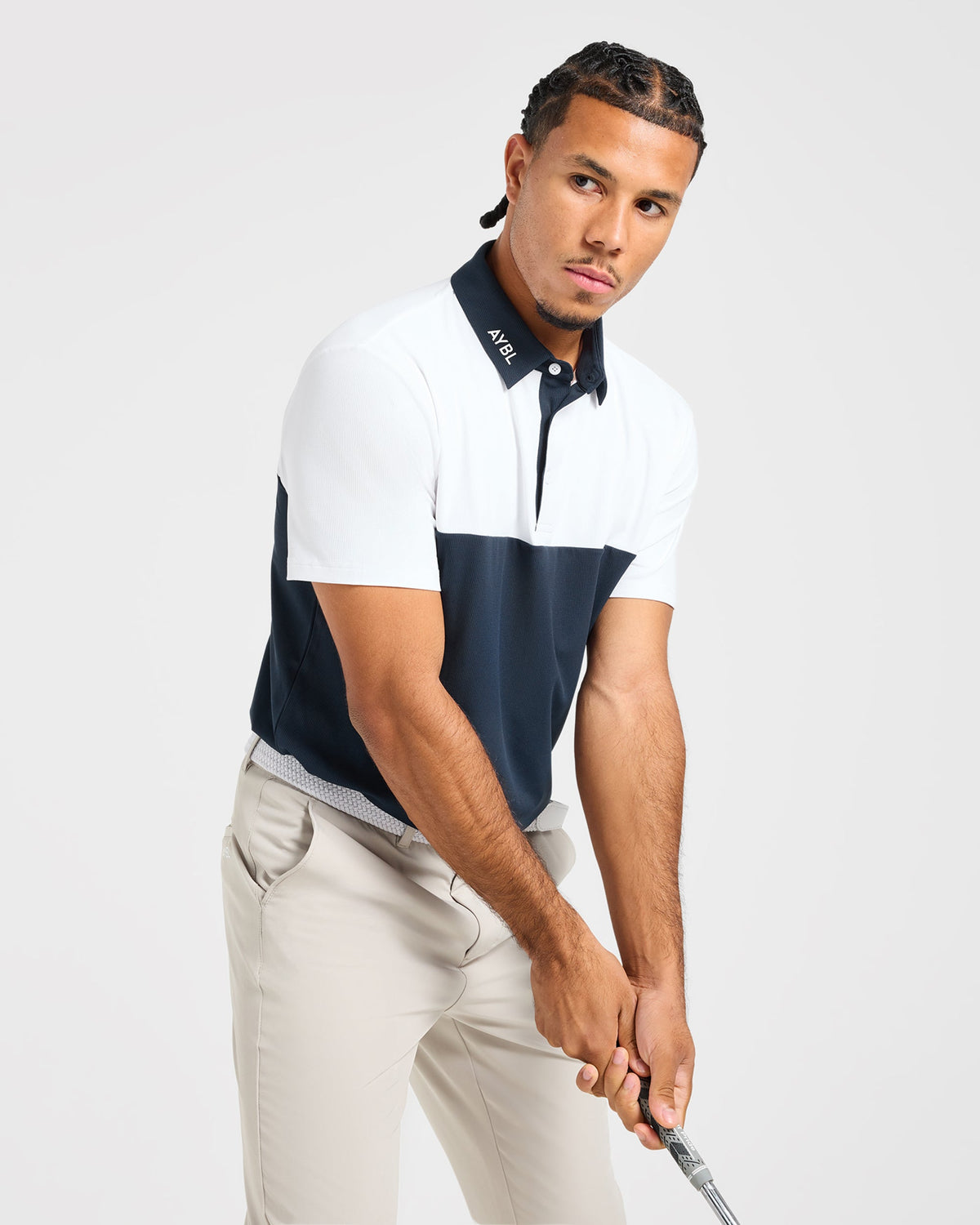 Precision Block Polo - Navy