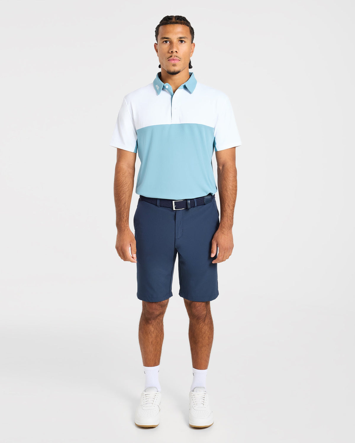 Precision Block Polo - Light Bleu