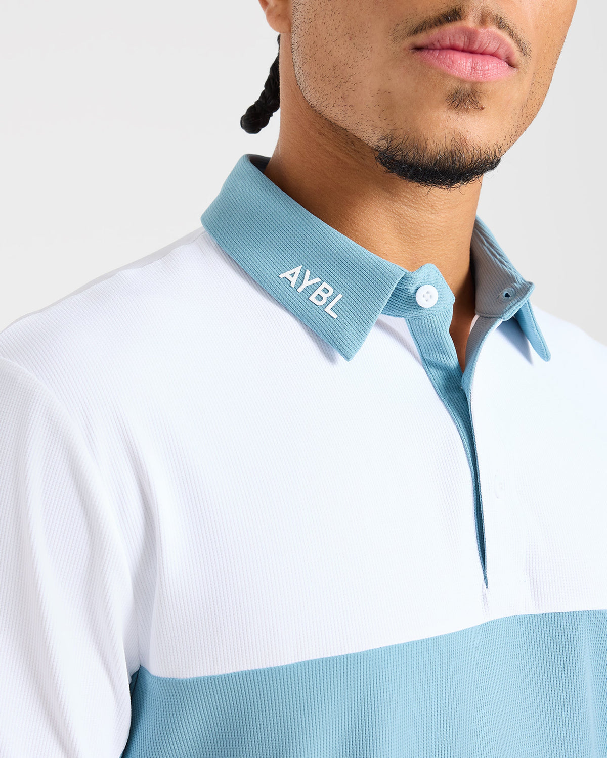 Precision Block Polo - Light Bleu