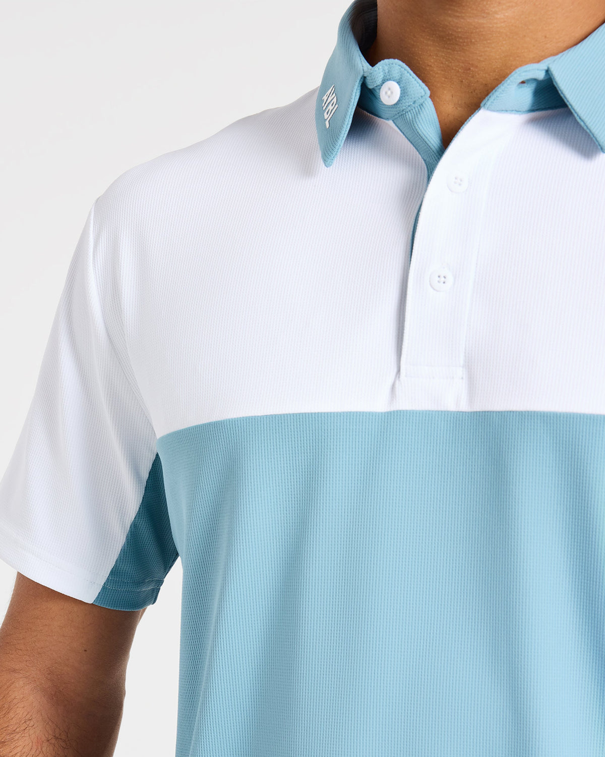 Precision Block Polo - Light Bleu