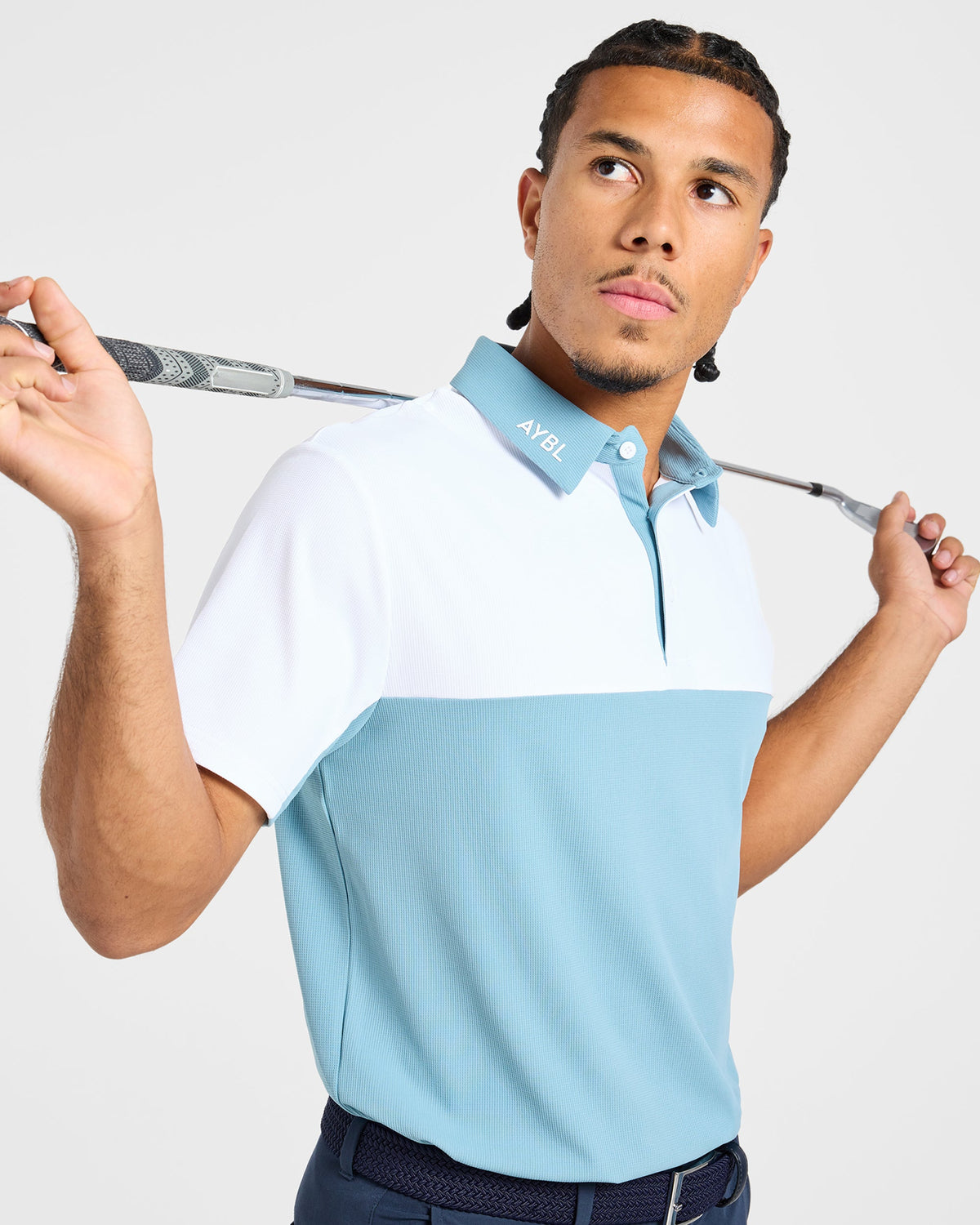 Precision Block Polo - Light Bleu