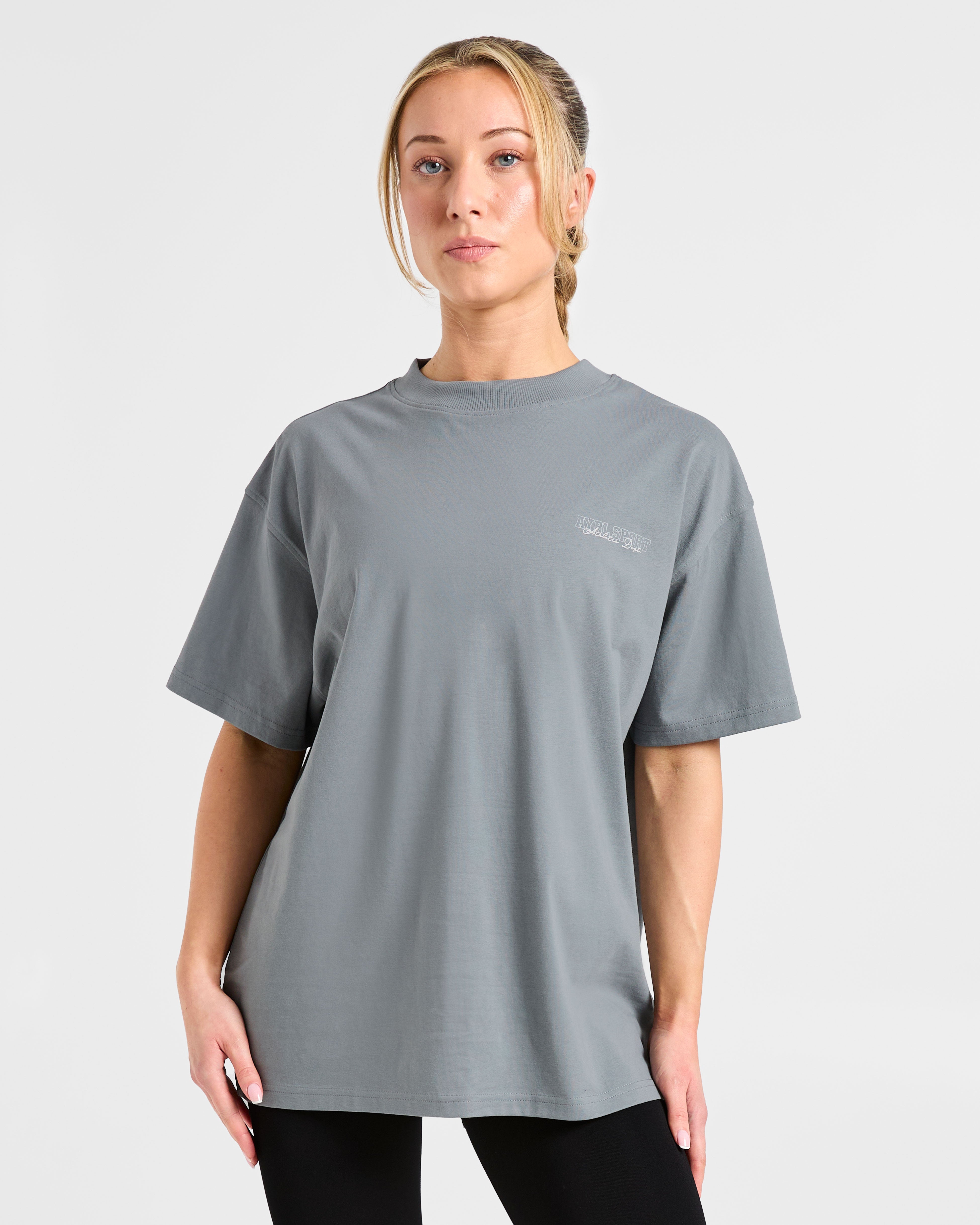 Varsity Dept. Oversized T Shirt - Slate Gris