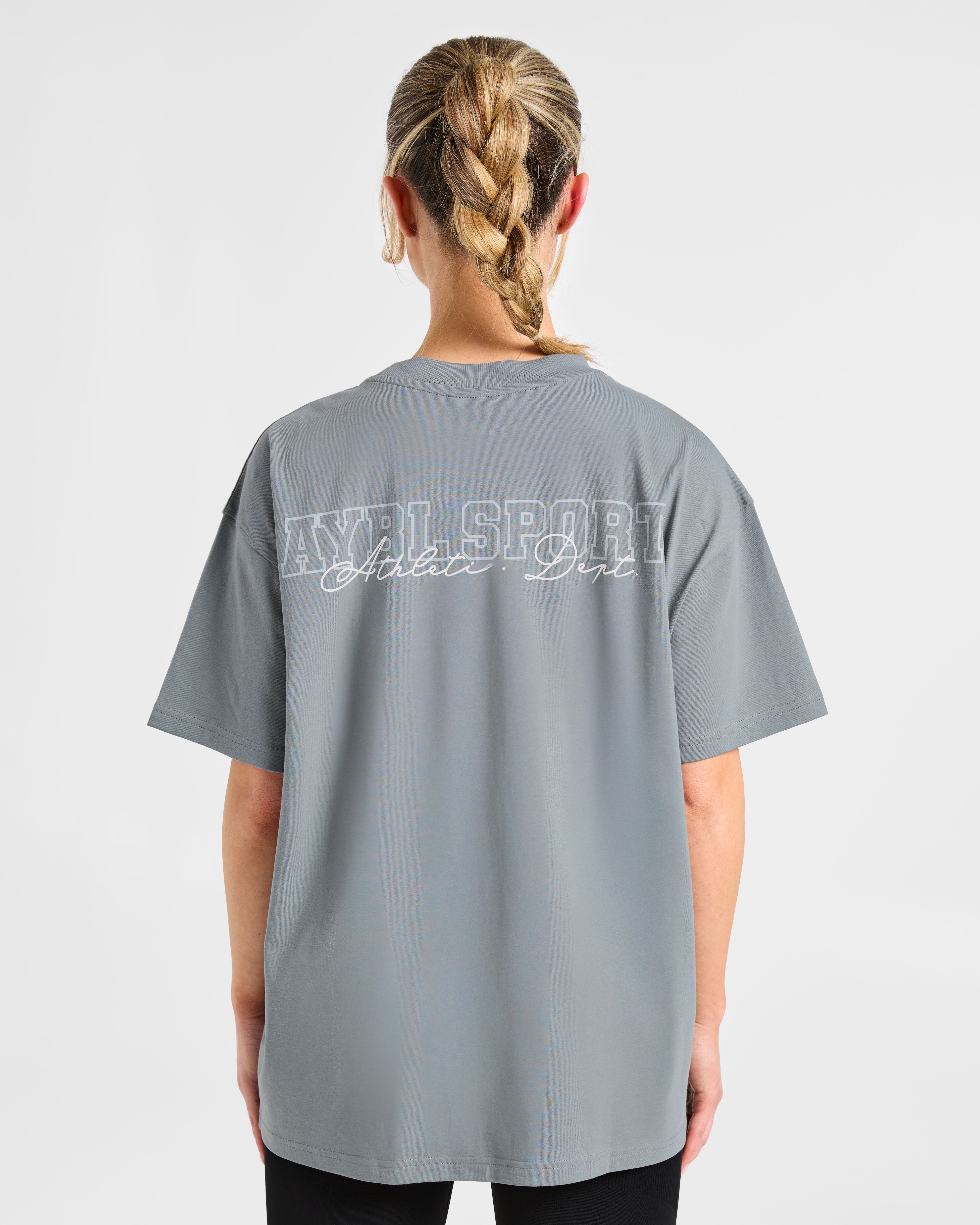 Varsity Dept. Oversized T Shirt - Slate Gris