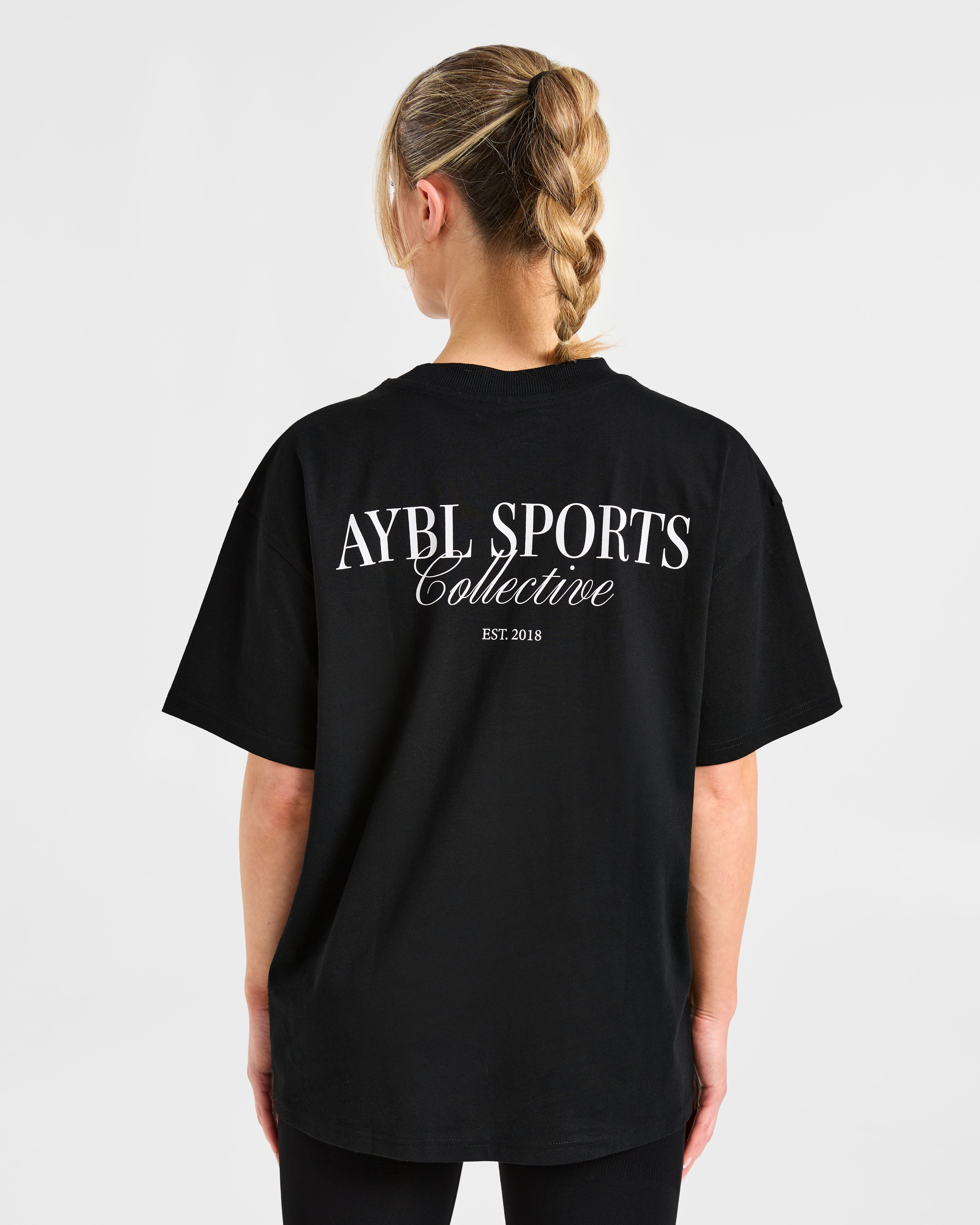 Sports Collective Oversized T Shirt - Noir