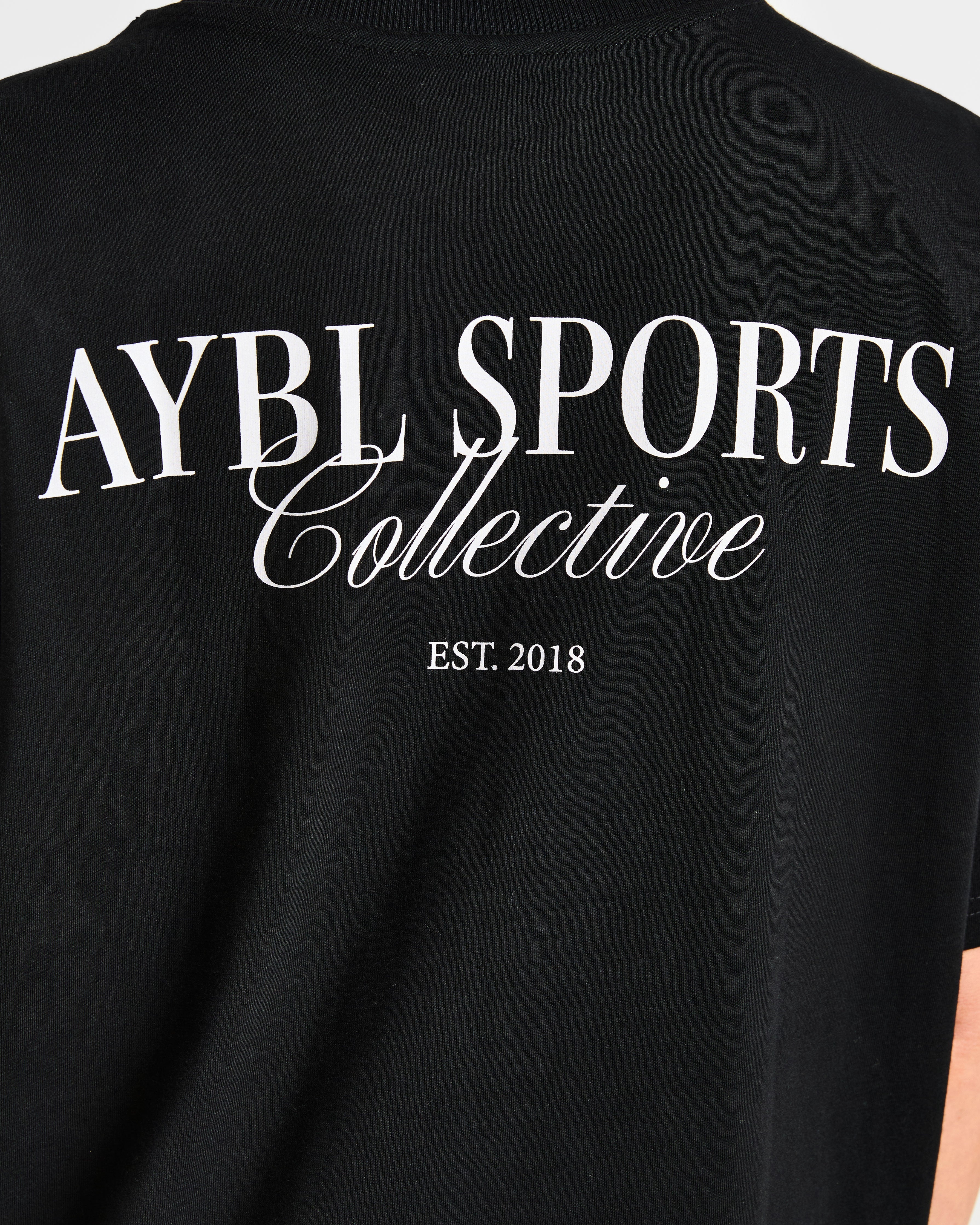 Sports Collective Oversized T Shirt - Noir