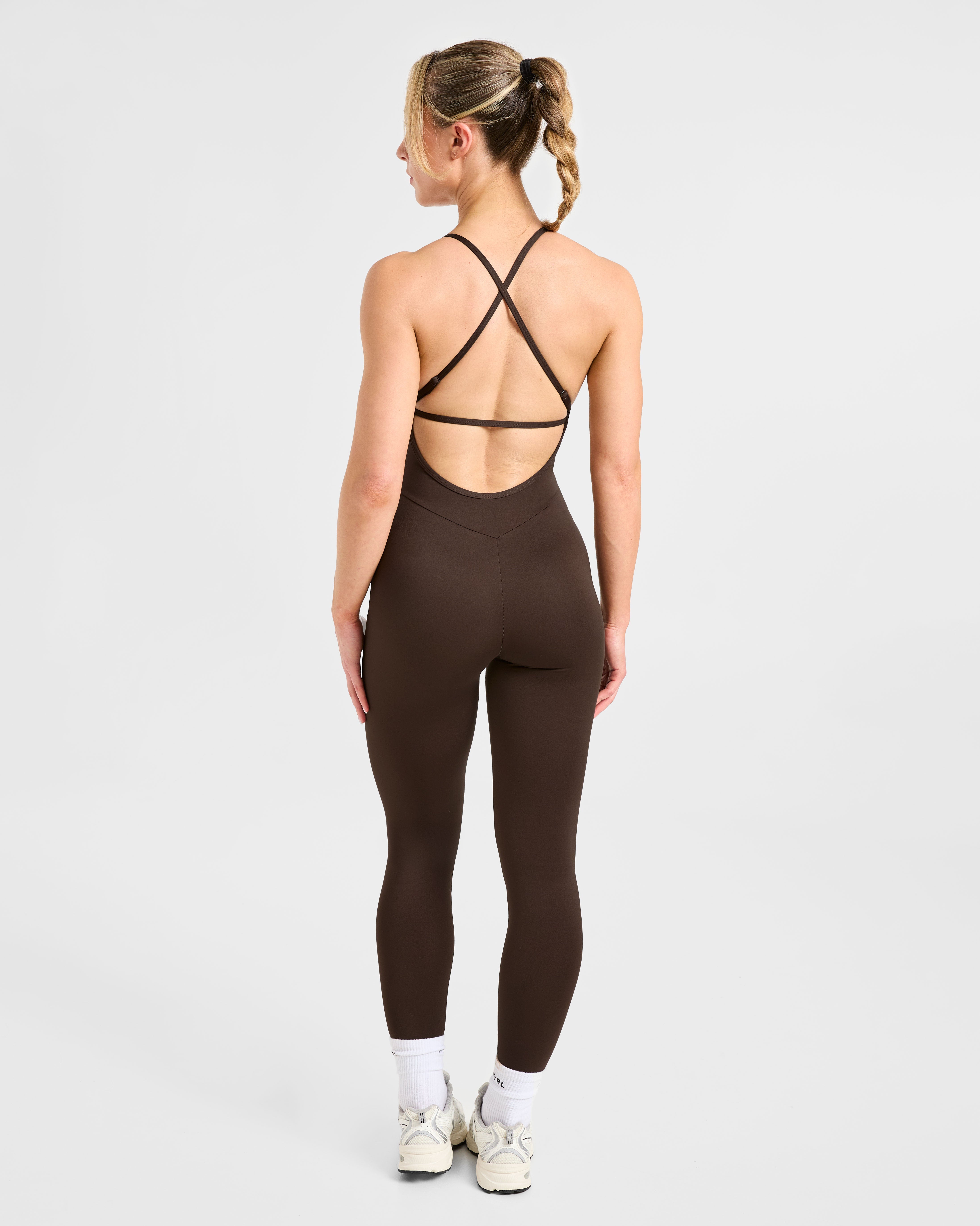 Sculpt Backless Legging All In One - Deep Cocoa Marron