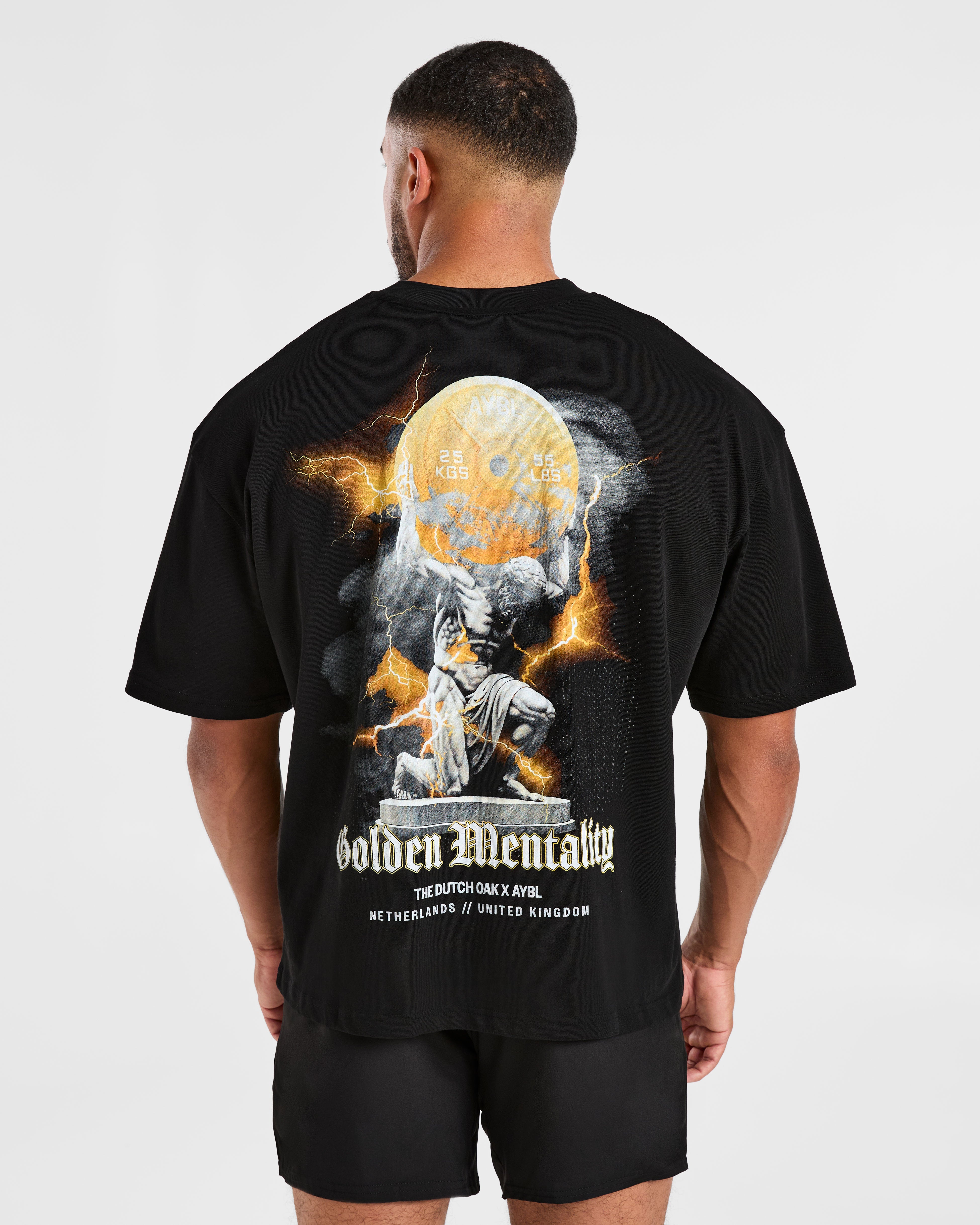 Wesley Vissers x Golden Mentality Oversized T Shirt - Noir