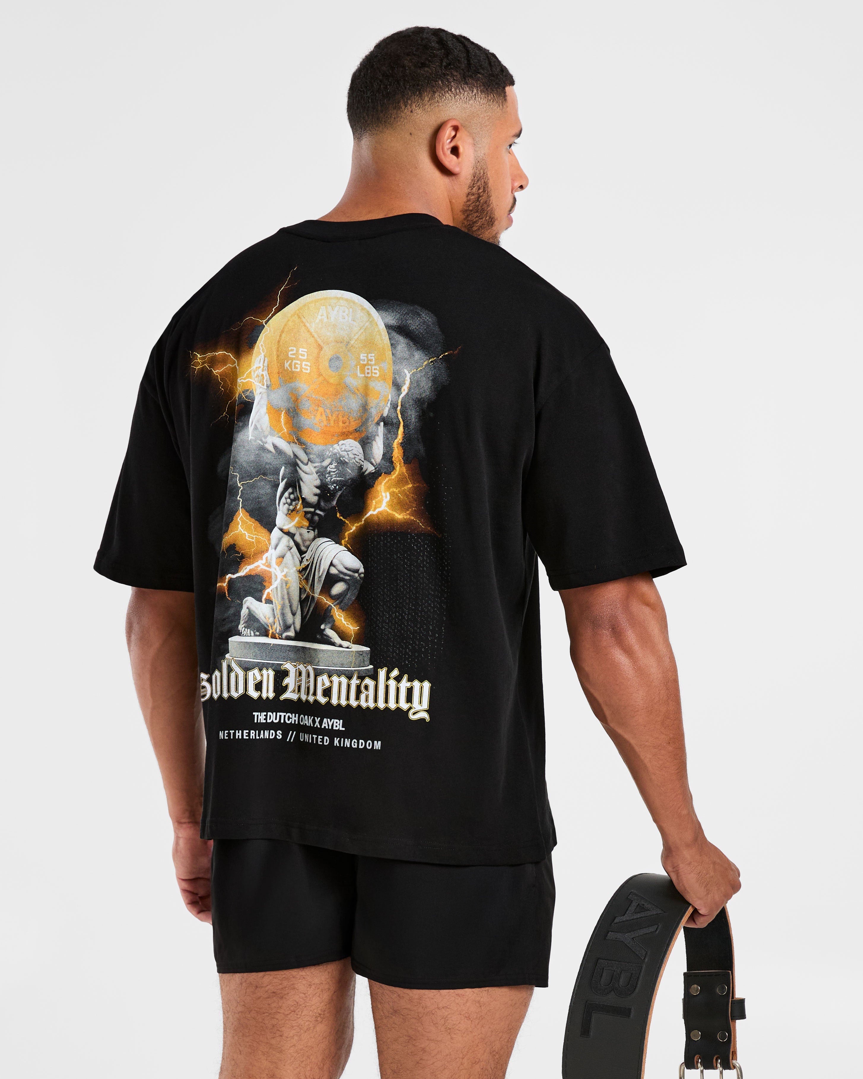 Wesley Vissers x Golden Mentality Oversized T Shirt - Noir