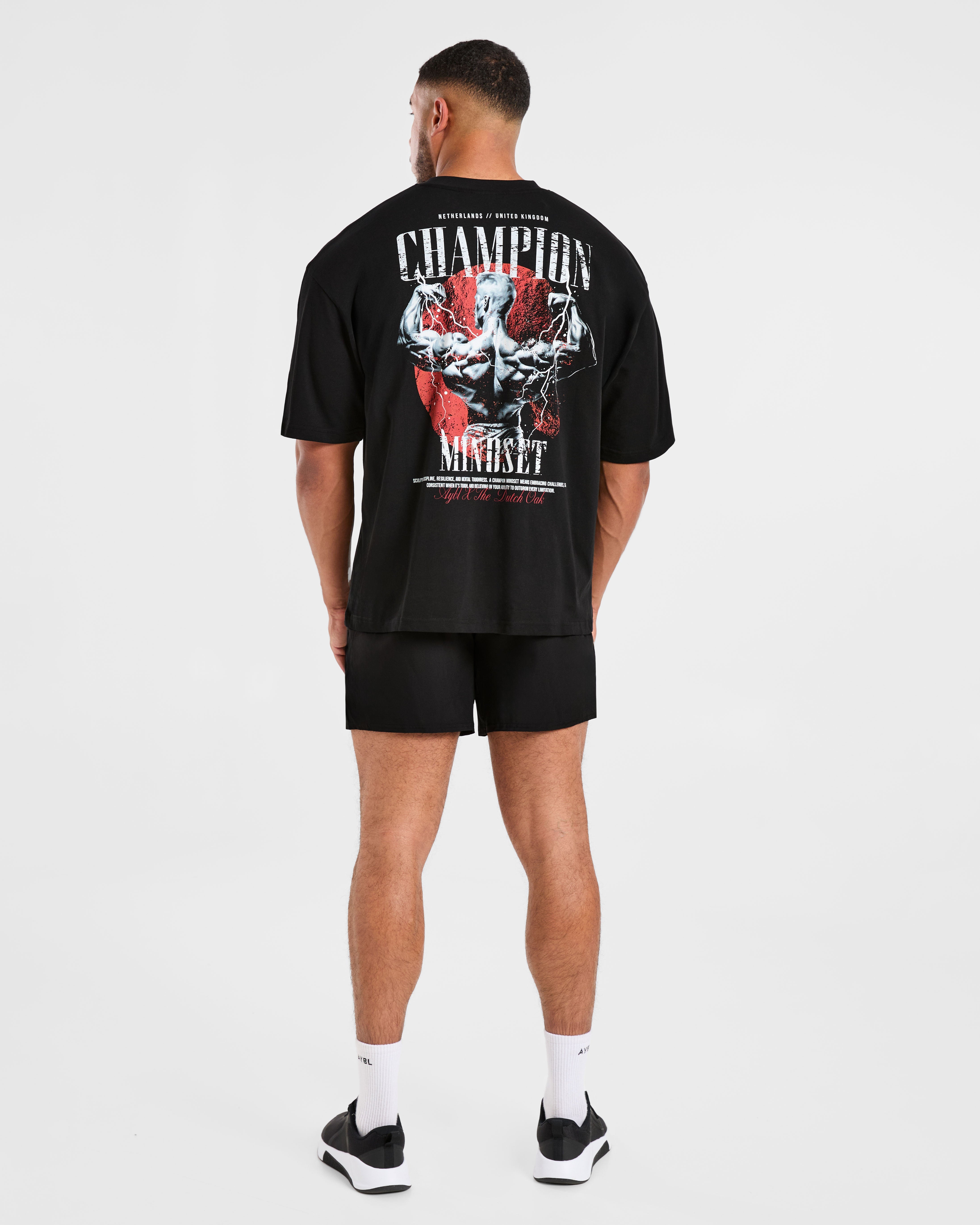 Wesley Vissers x Champion Mindset Oversized T Shirt - Noir