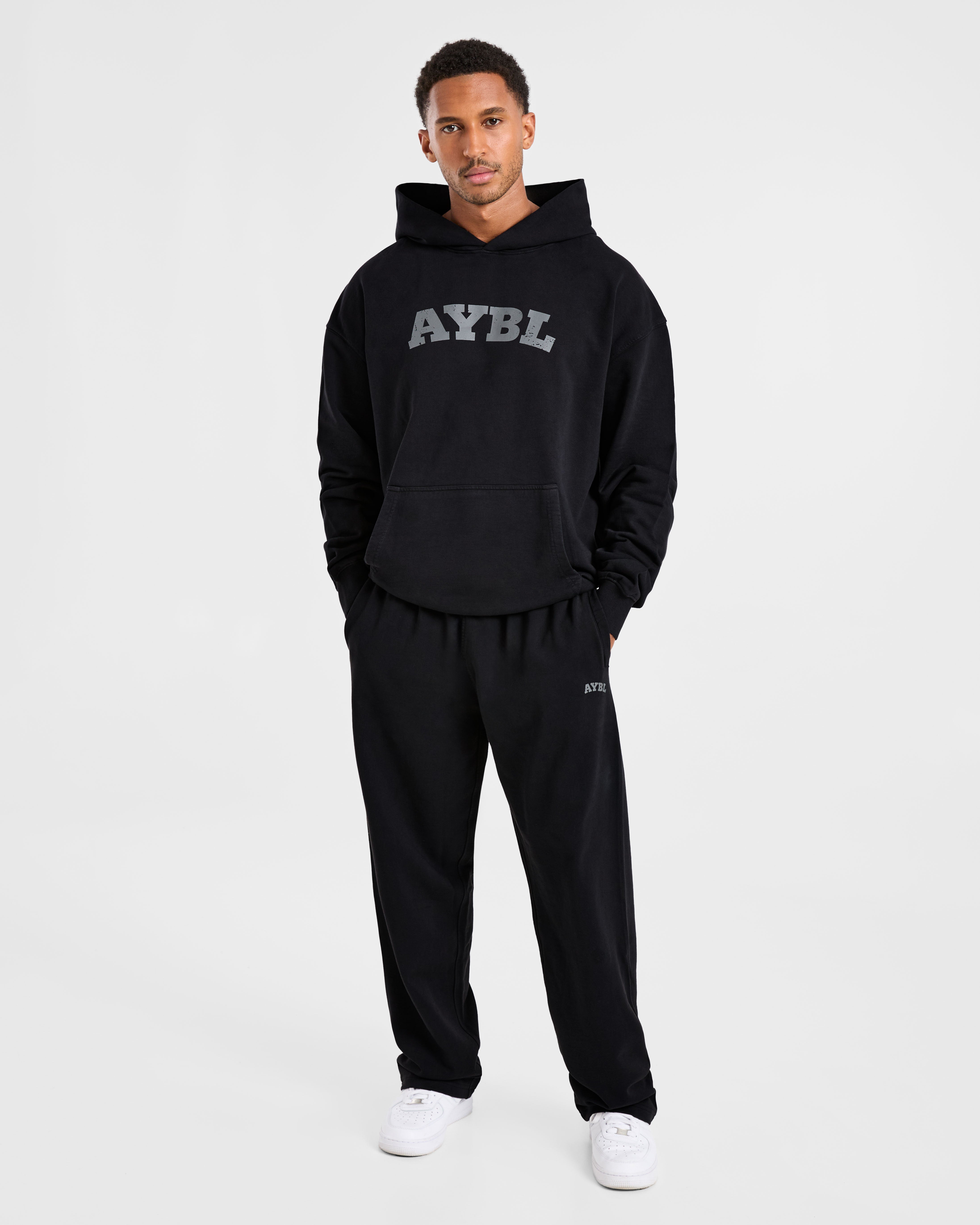 Elite Straight Leg Joggers - Noir/Charcoal