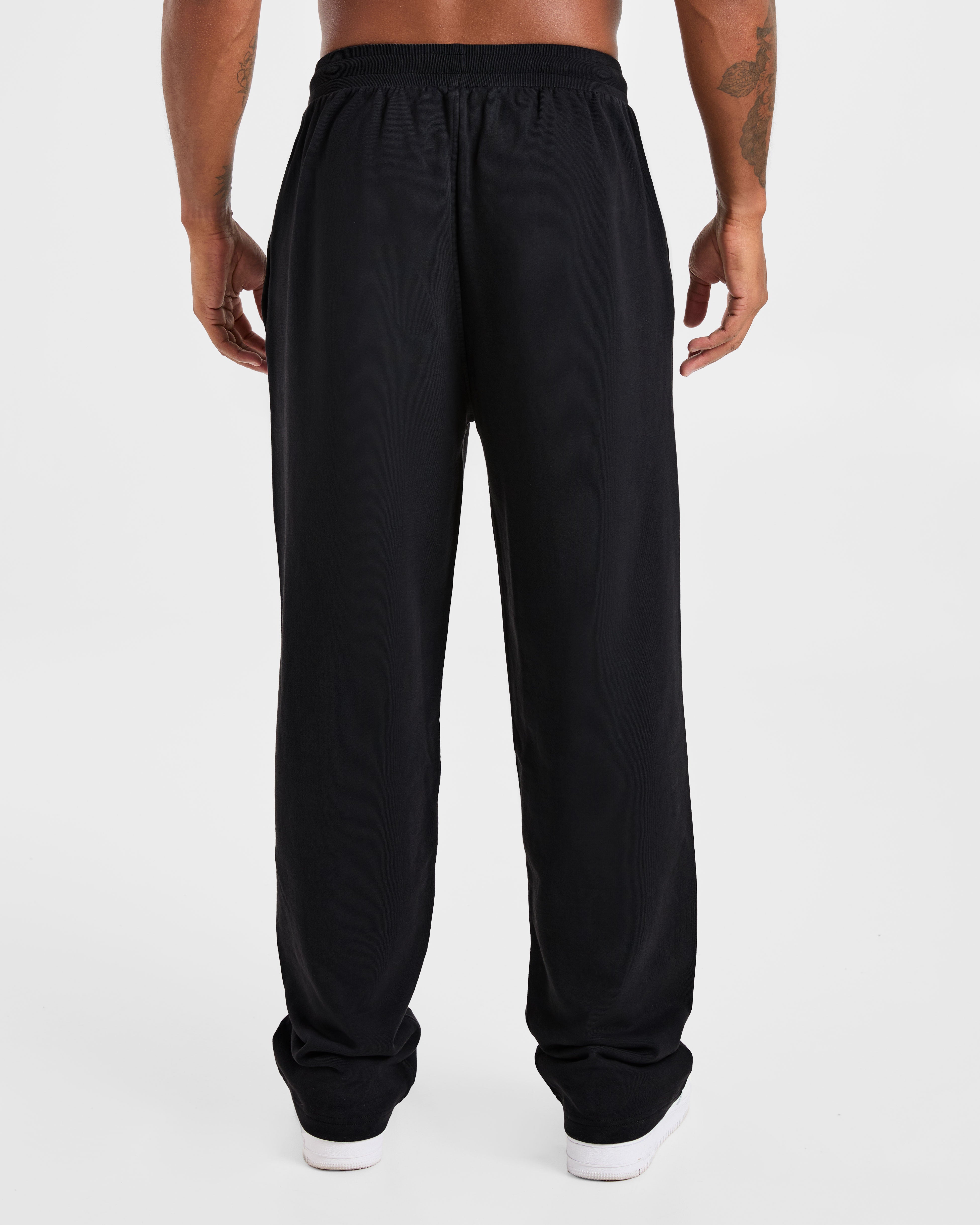 Elite Straight Leg Joggers - Noir/Charcoal