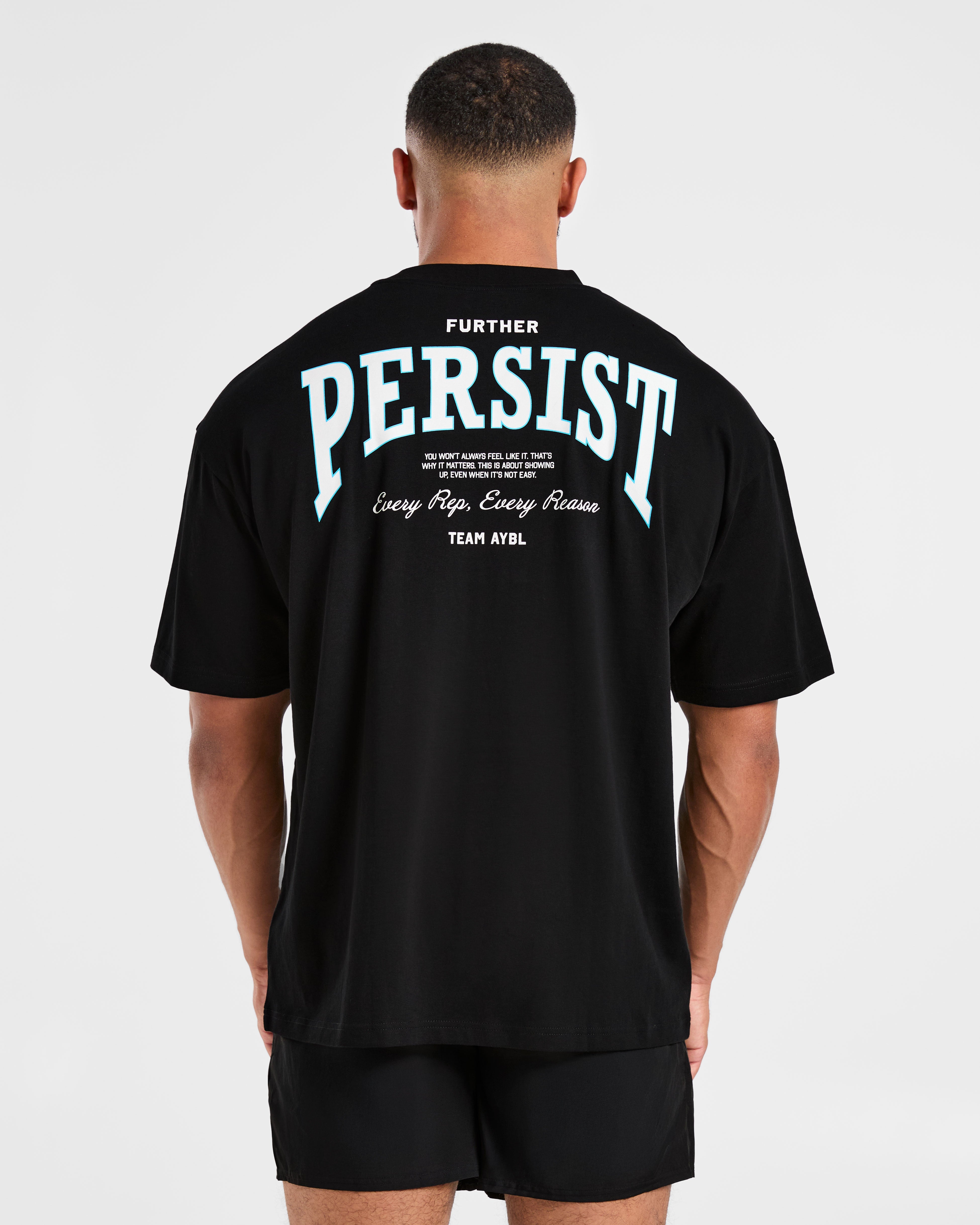 Cam Kissel x Persist Oversized T Shirt - Noir