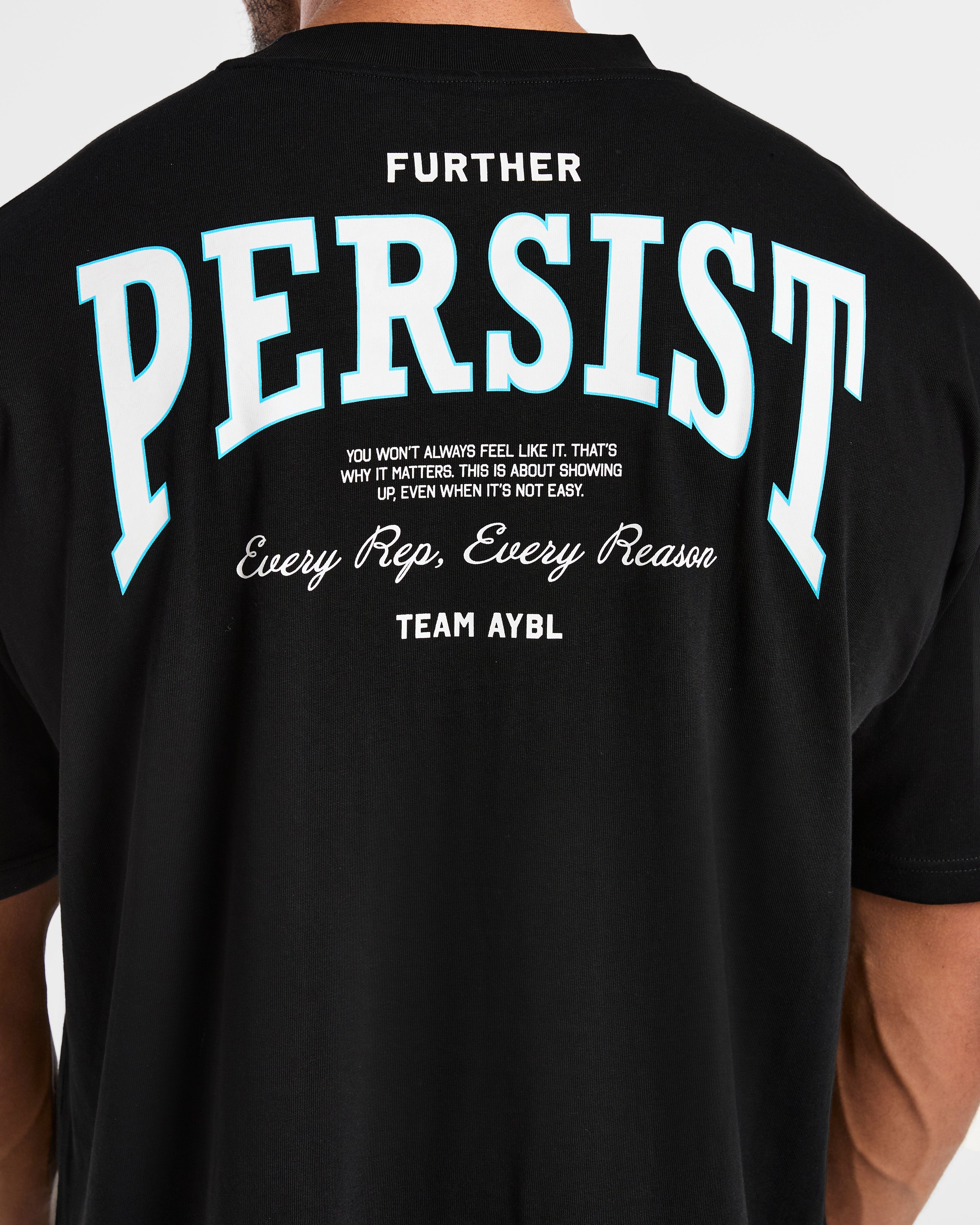 Cam Kissel x Persist Oversized T Shirt - Noir