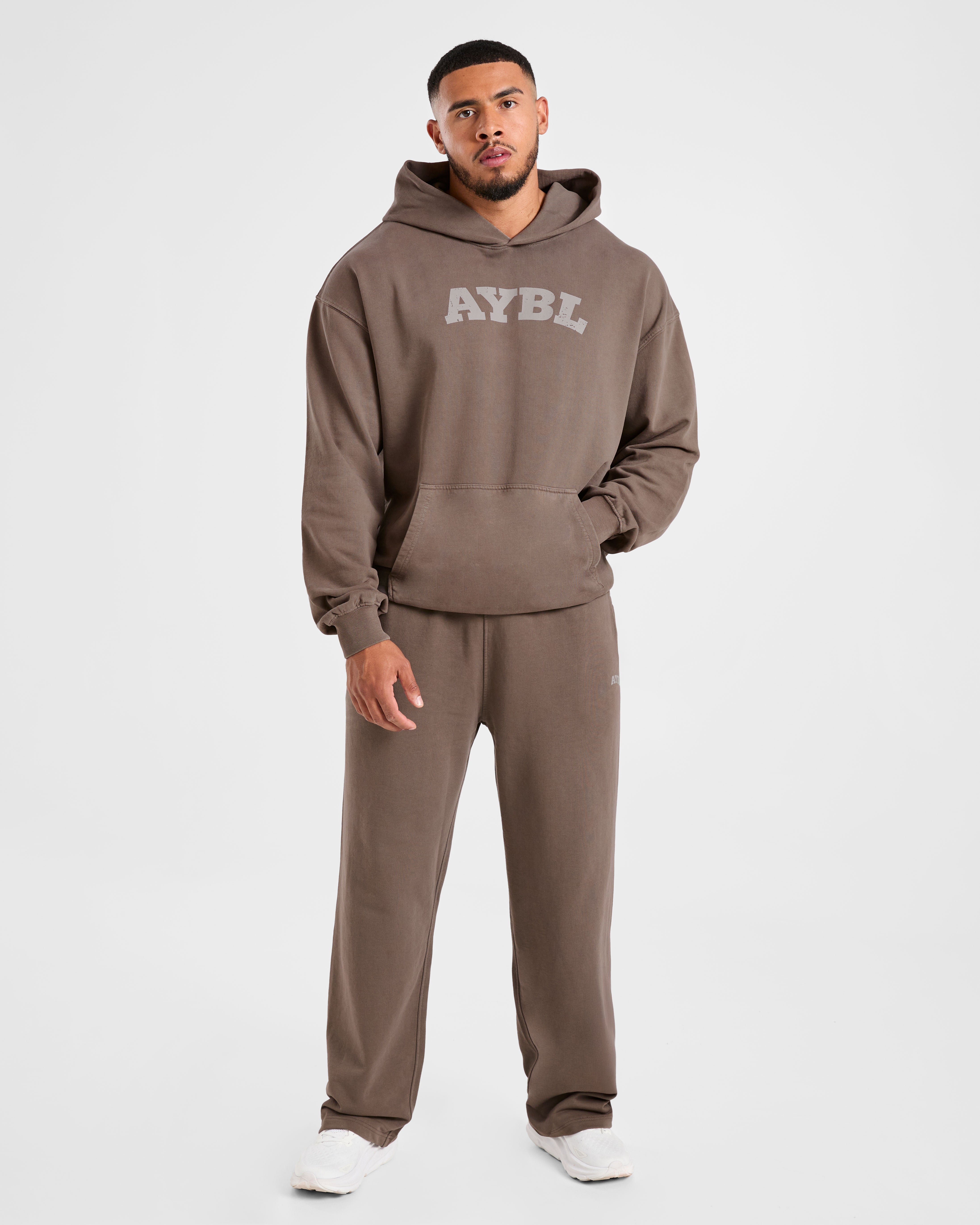 Elite Straight Leg Joggers - Umber Marron