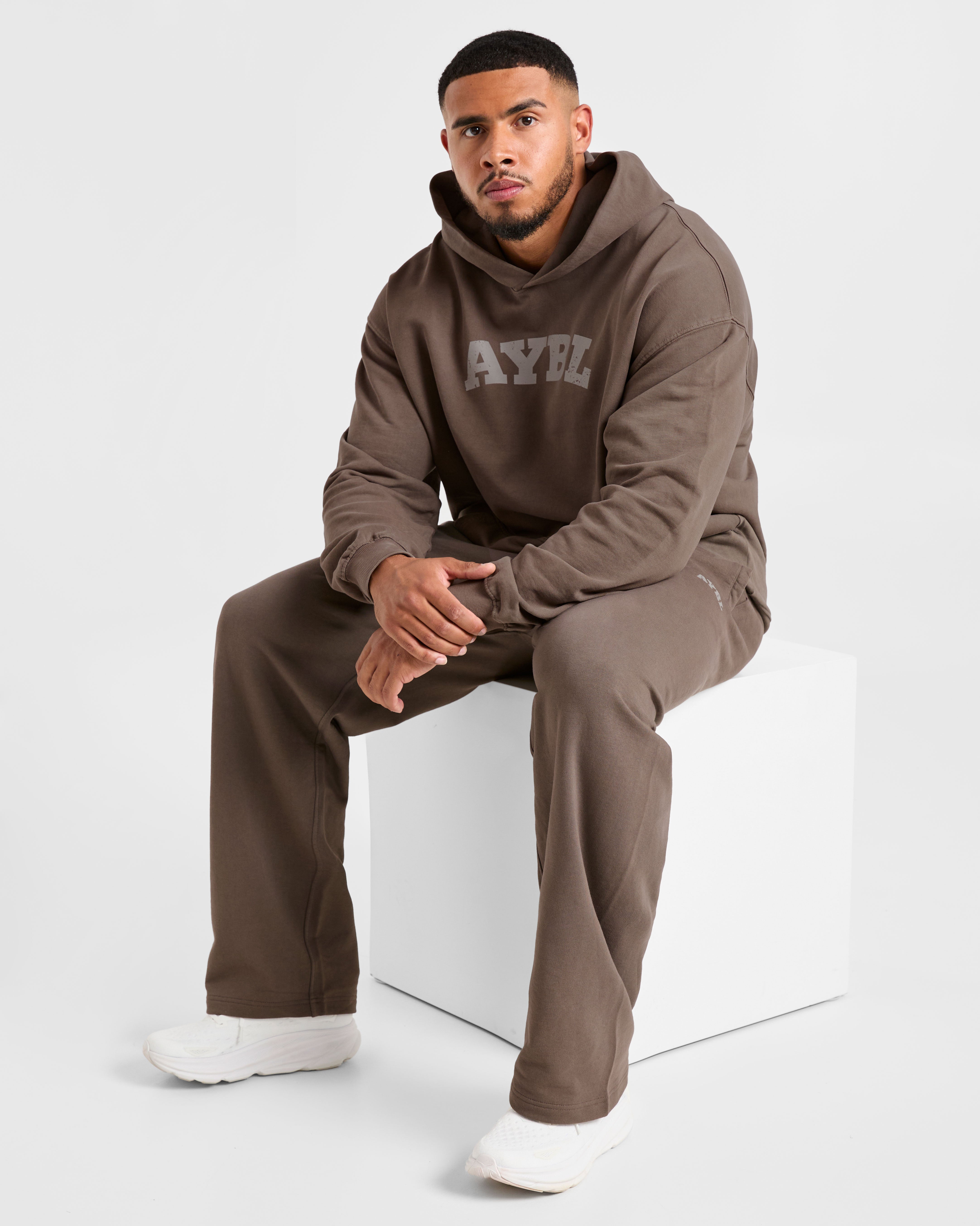 Elite Straight Leg Joggers - Umber Marron