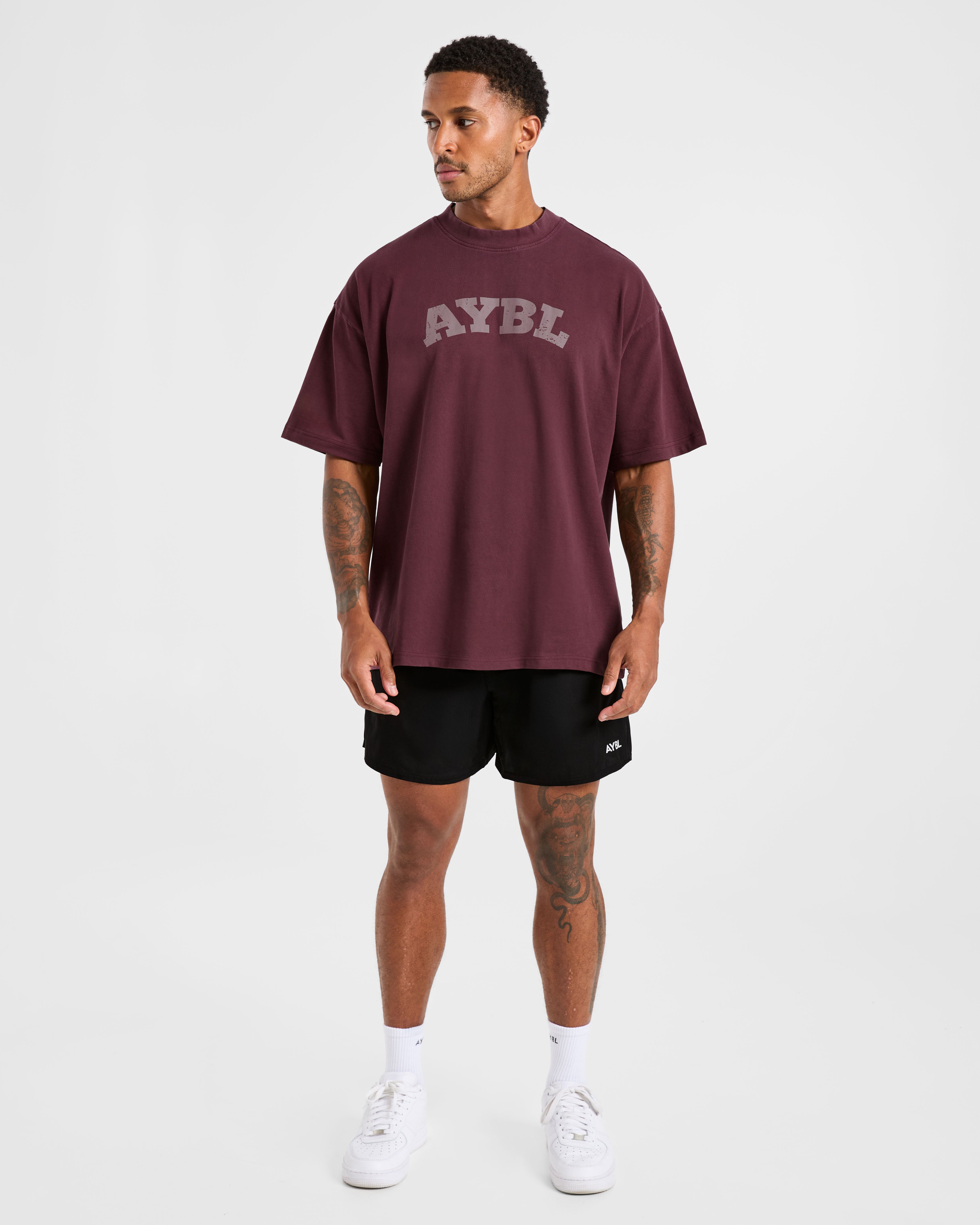 Elite Oversized T Shirt- Dusty Plum