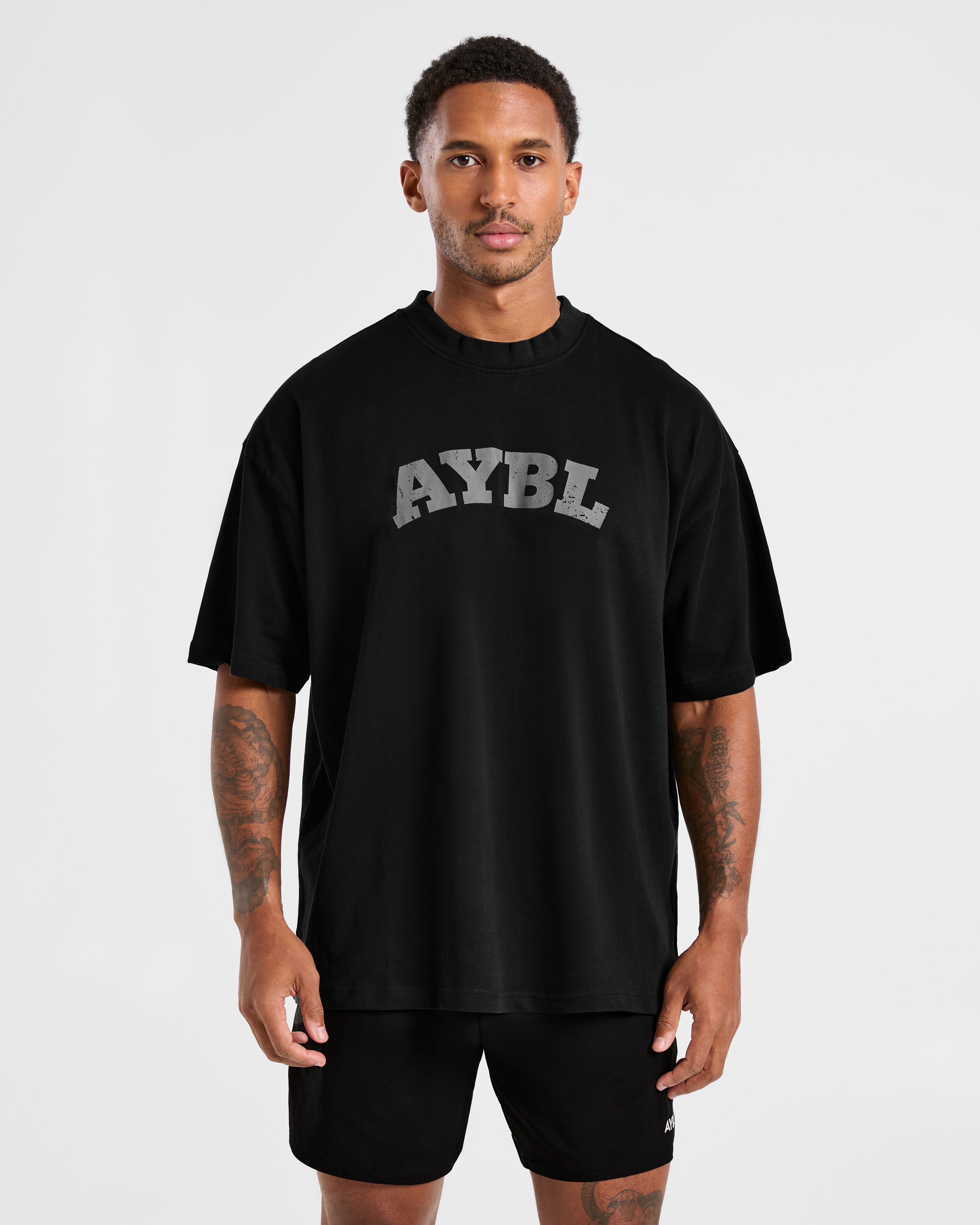 Elite Oversized T Shirt- Noir/Charcoal