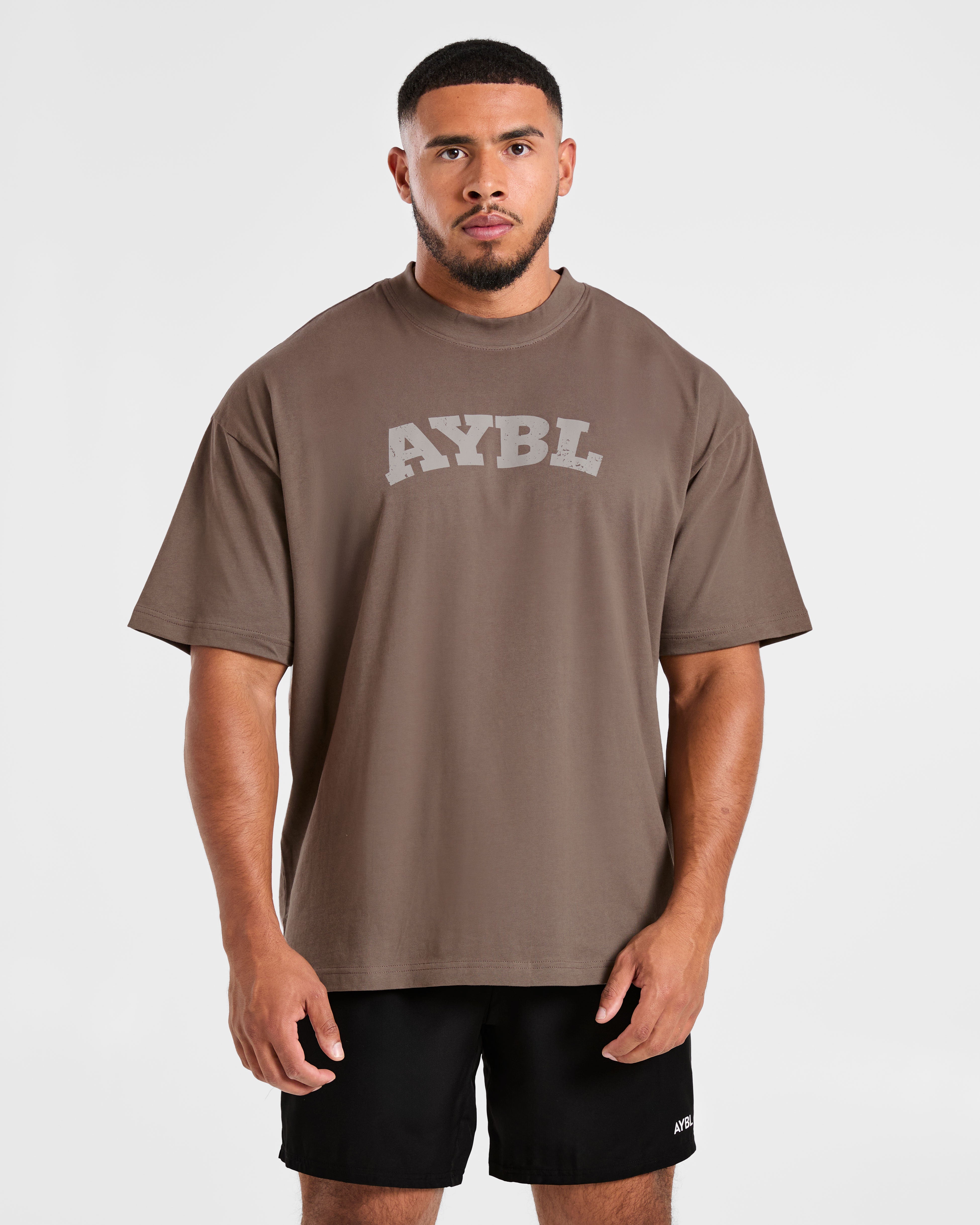 Elite Oversized T Shirt- Umber Marron