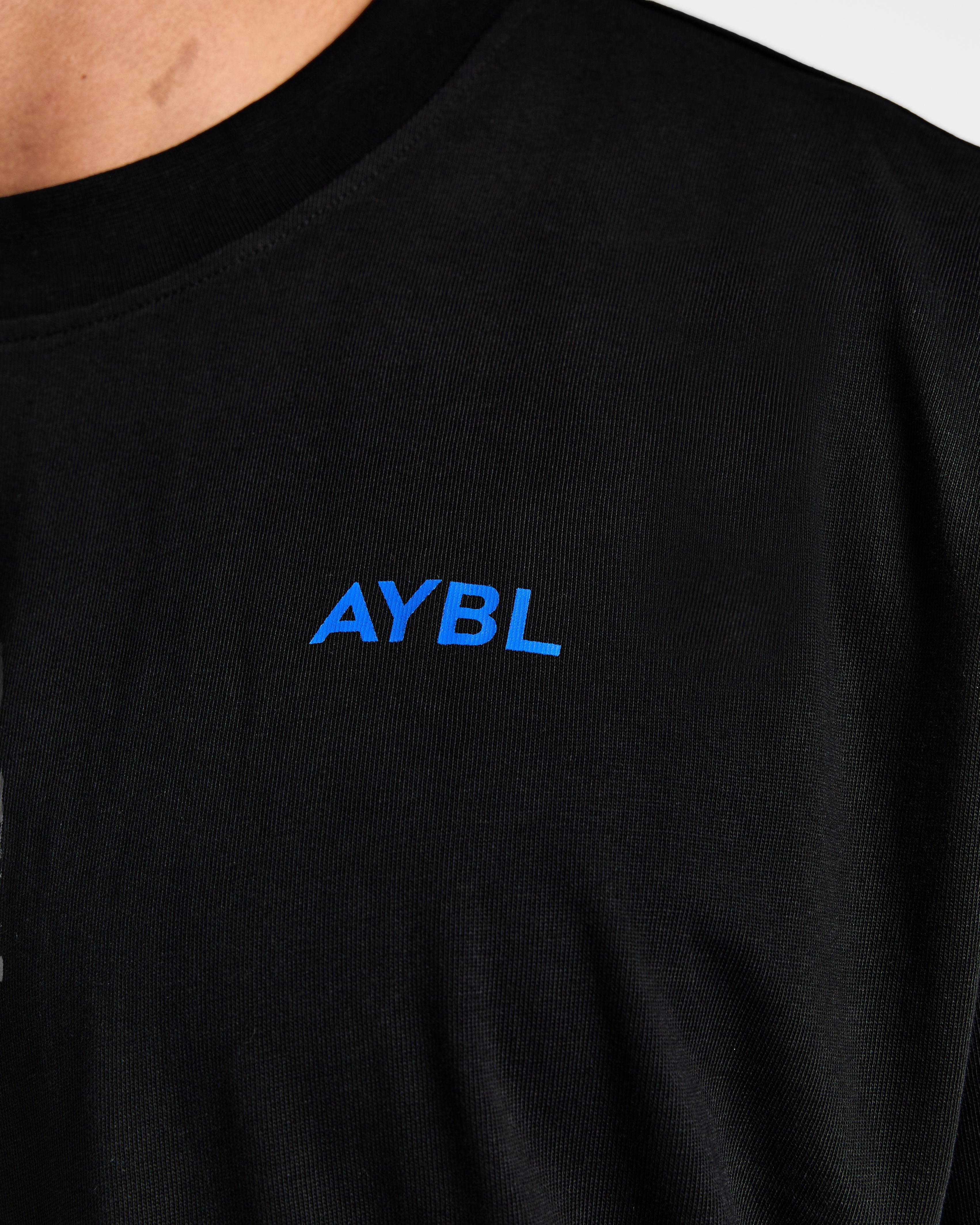 Essential Oversized T Shirt - Noir/Cobalt