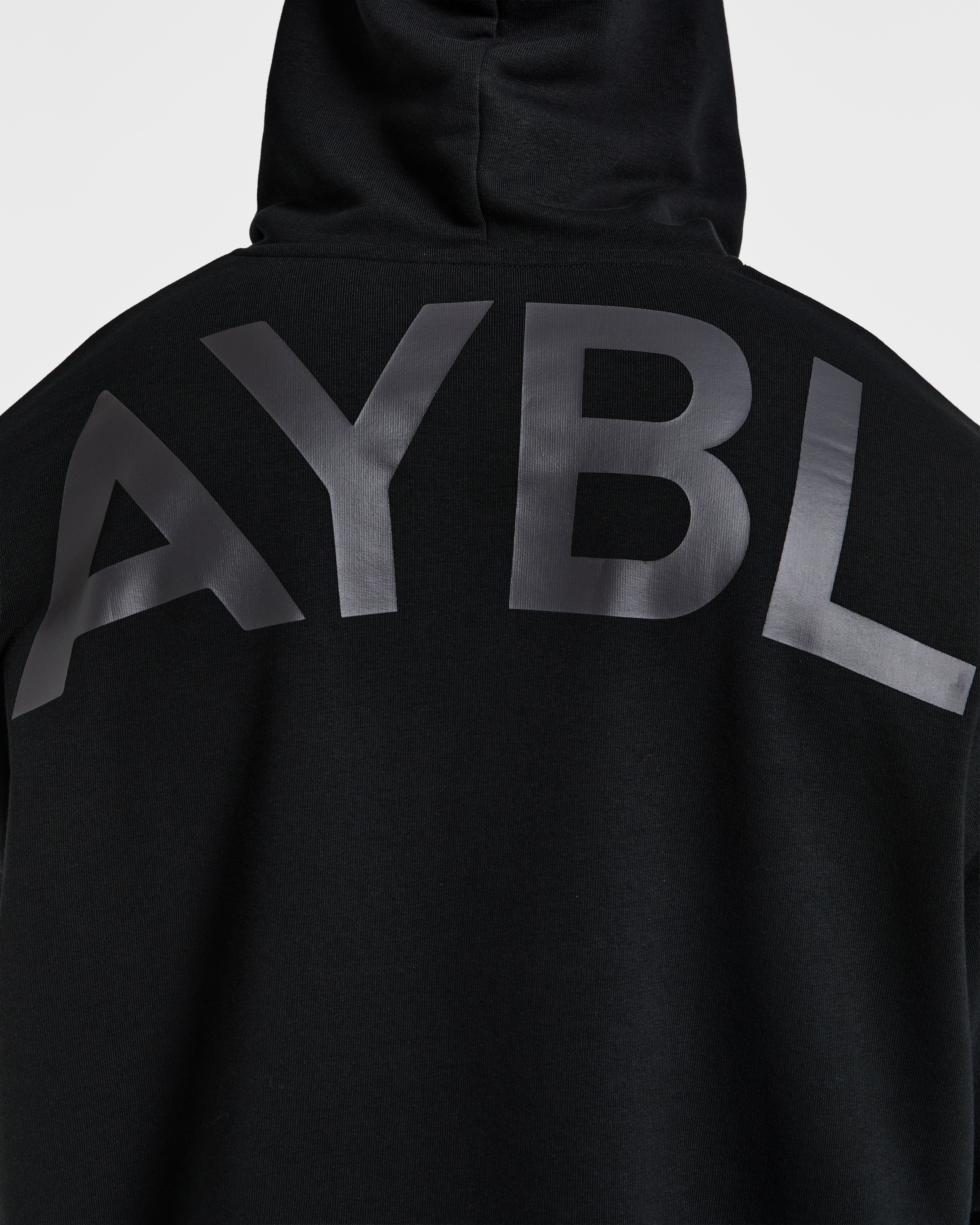 Essential Oversized Graphic Hoodie - Noir