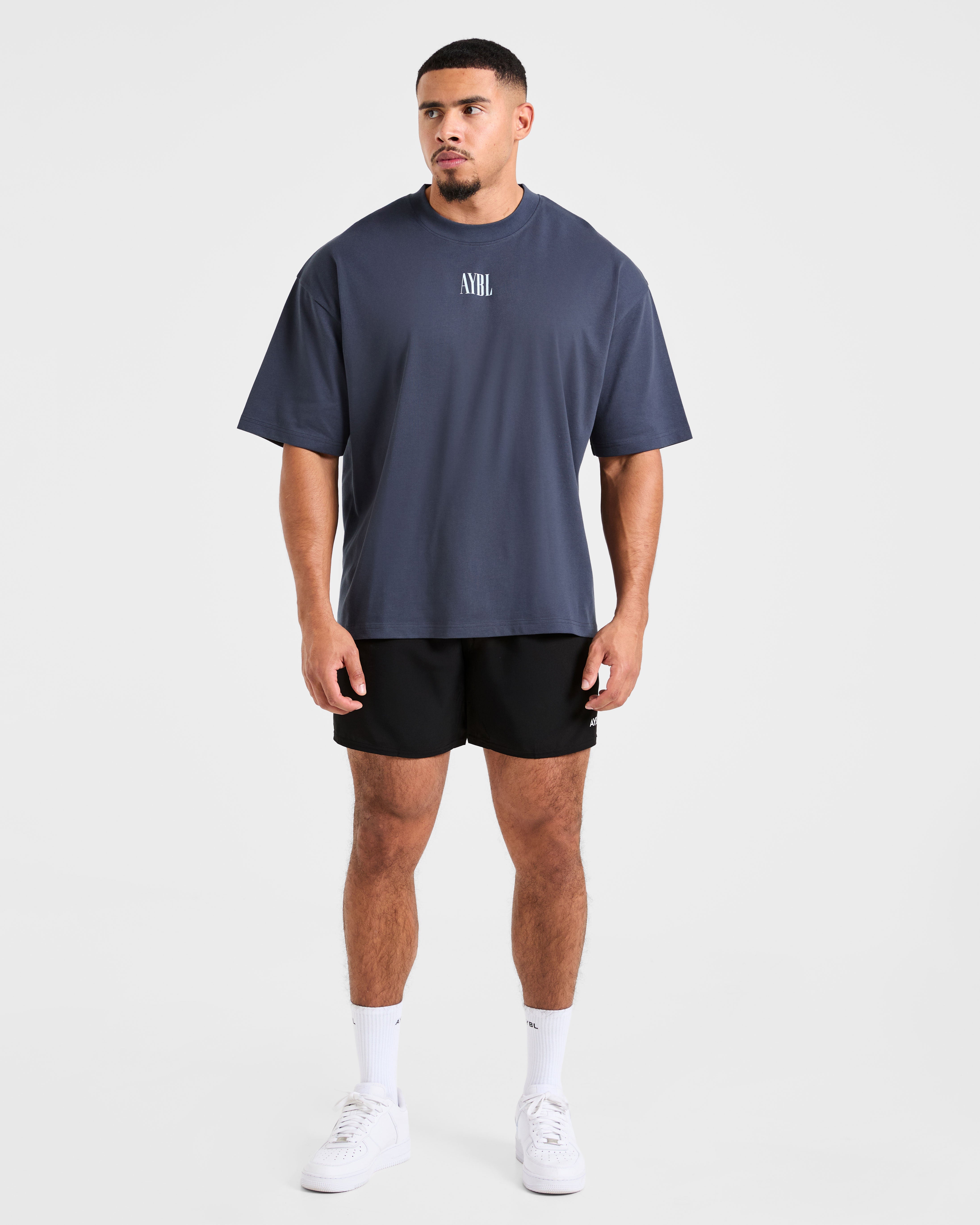 Strength Of Titans Oversized T Shirt - Deep Ocean Bleu