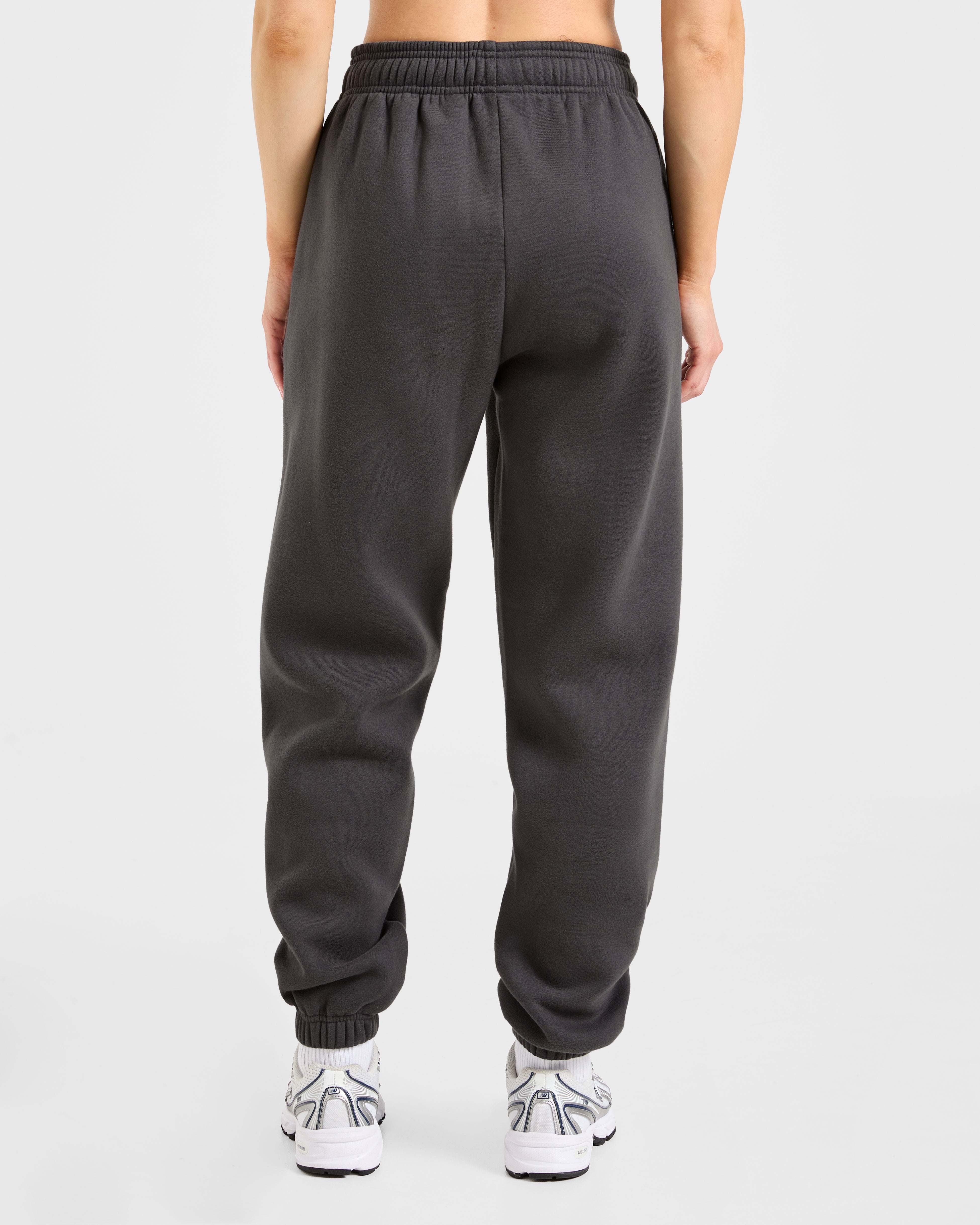 Sports Essentials Oversized Joggers - Charcoal/Rose
