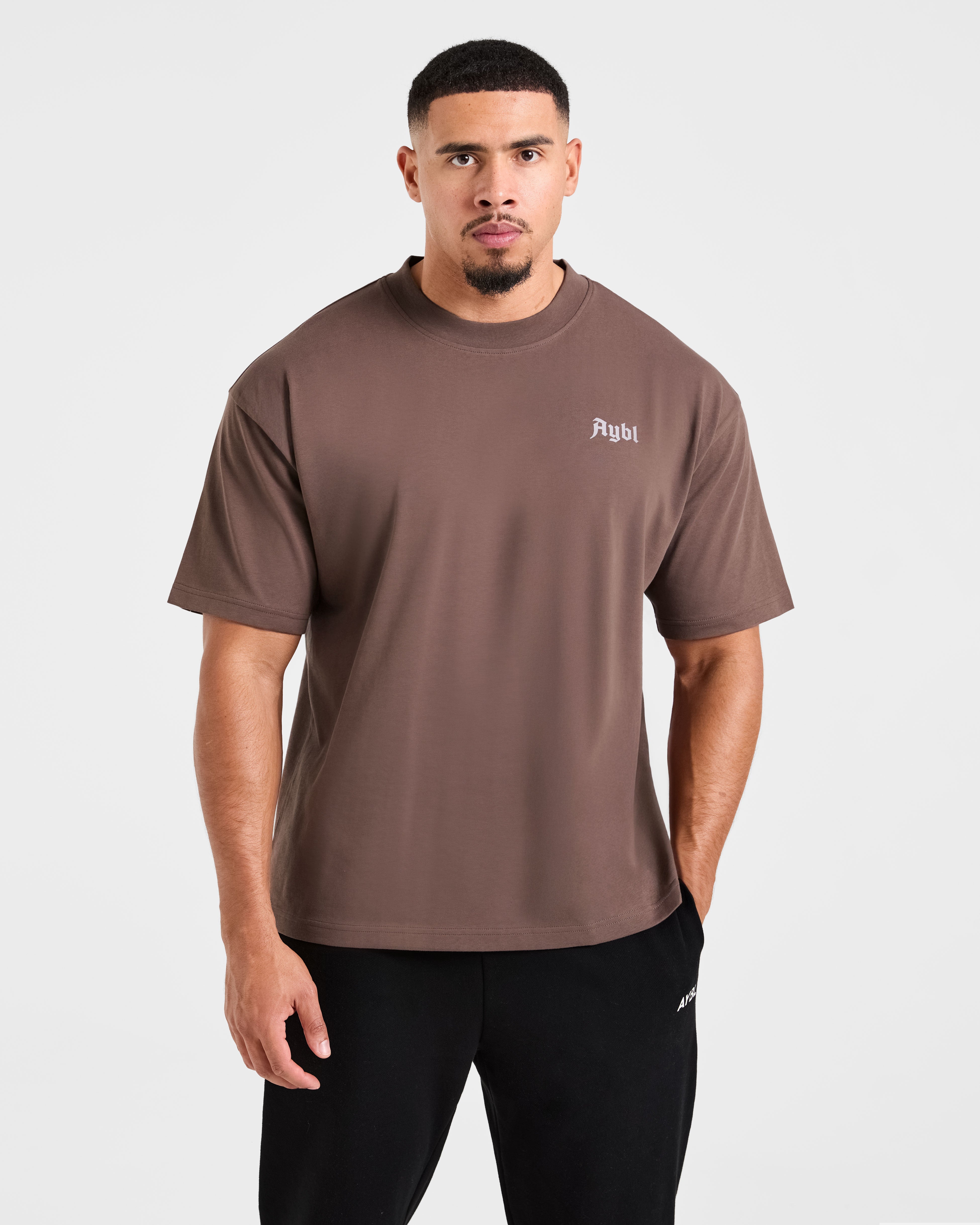 Built for Lifters Oversized T Shirt - Vintage Marron