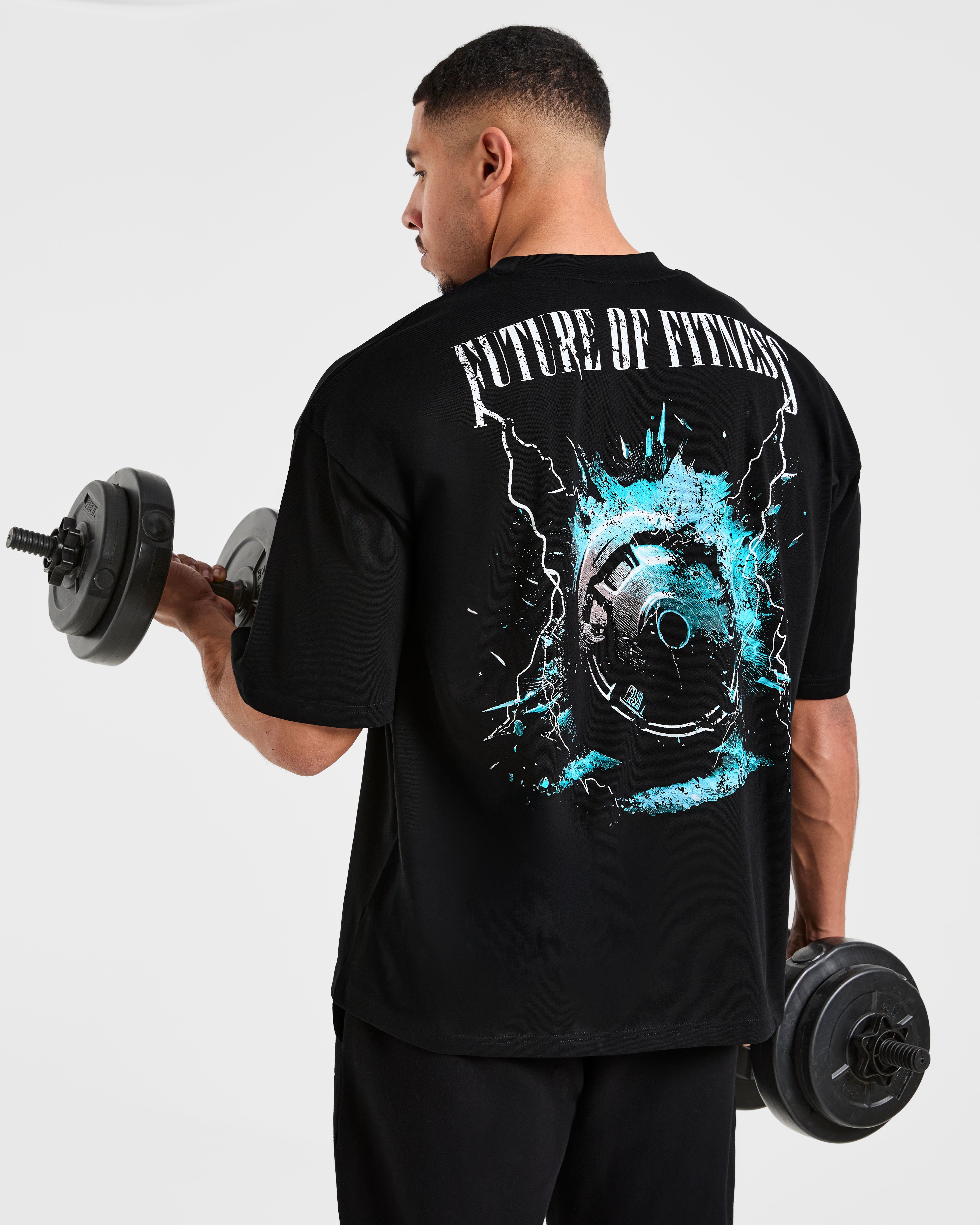 Breaking Weights Oversized T Shirt - Noir