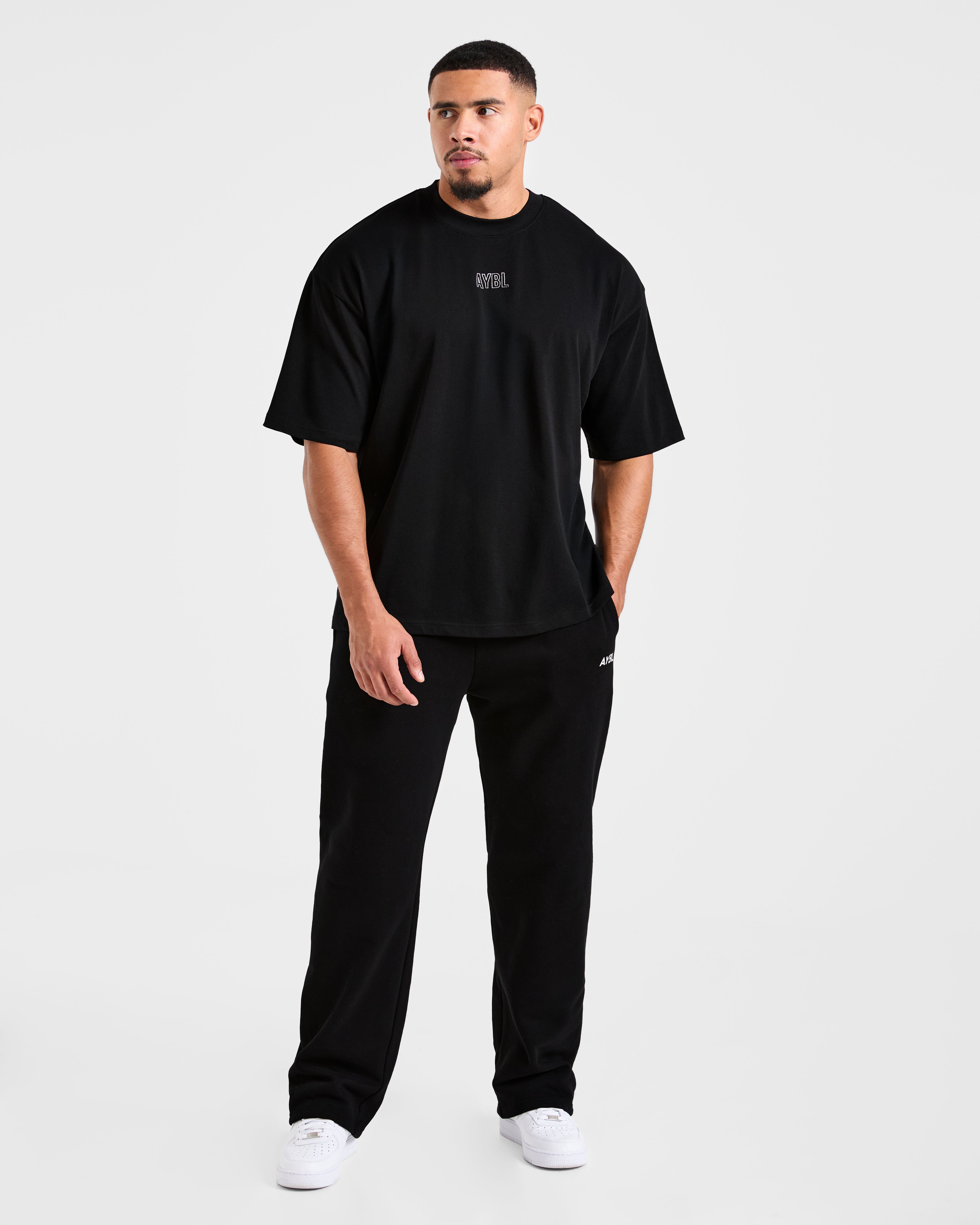 Doberman Strength Oversized T Shirt - Noir/Rouge
