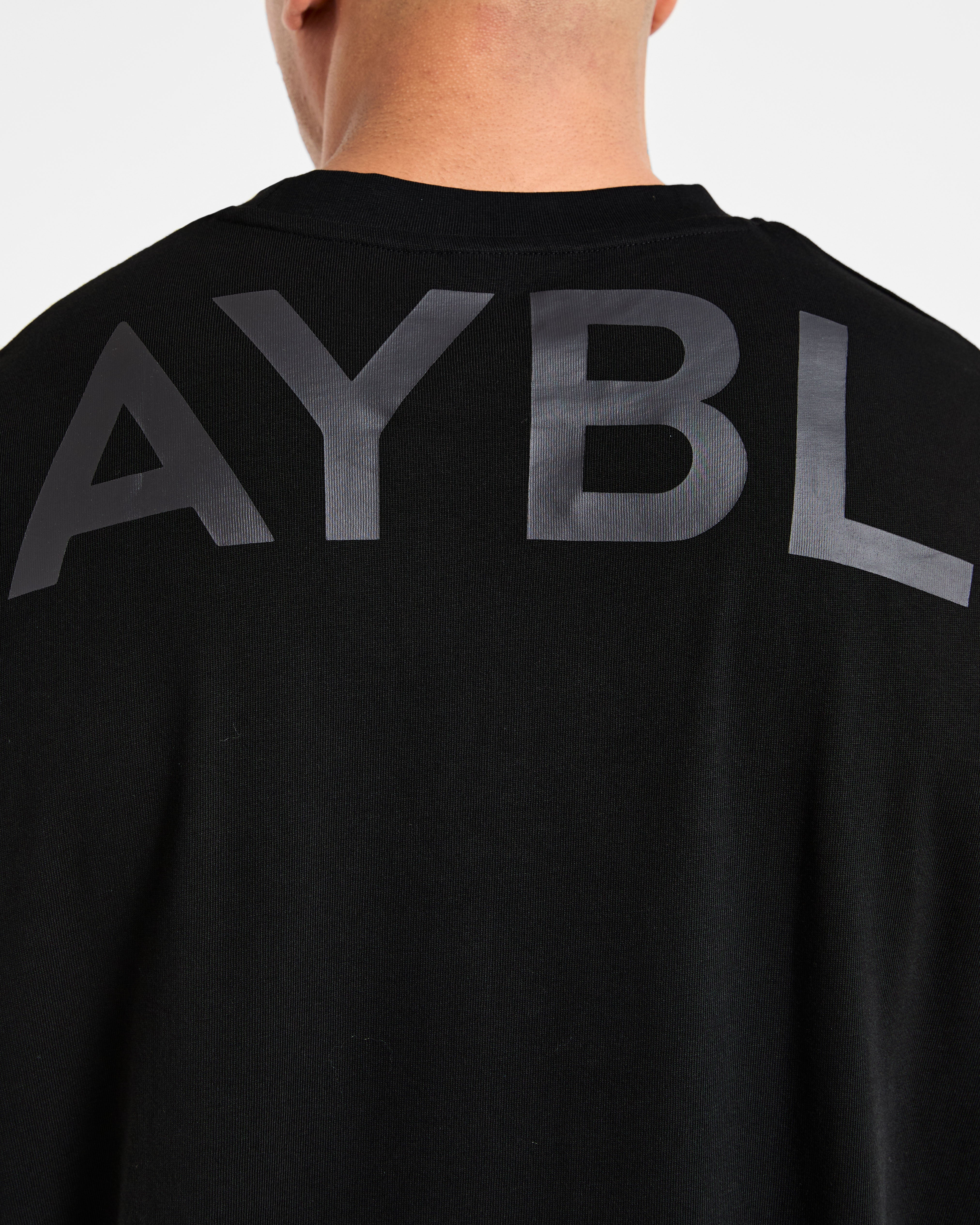 Essential Oversized Graphic Tank - Noir