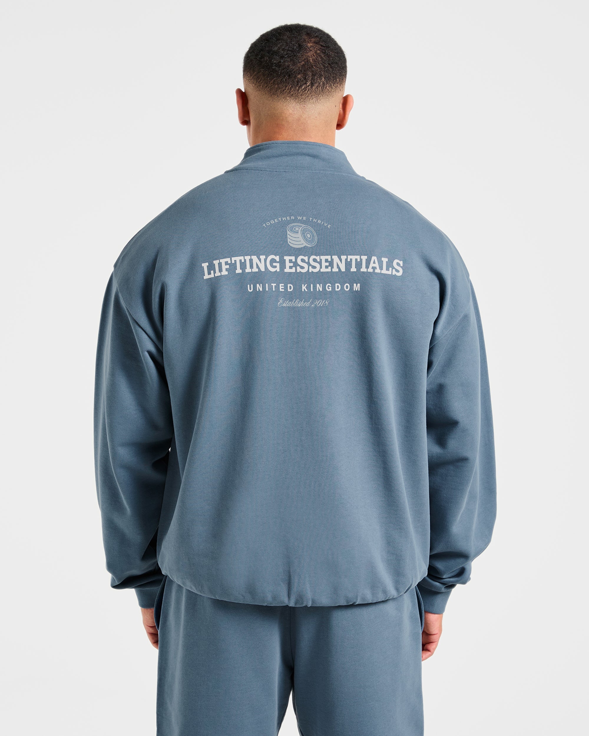 Apex Lifting Essentials 1/4 Zip Pullover - Titanium Bleu