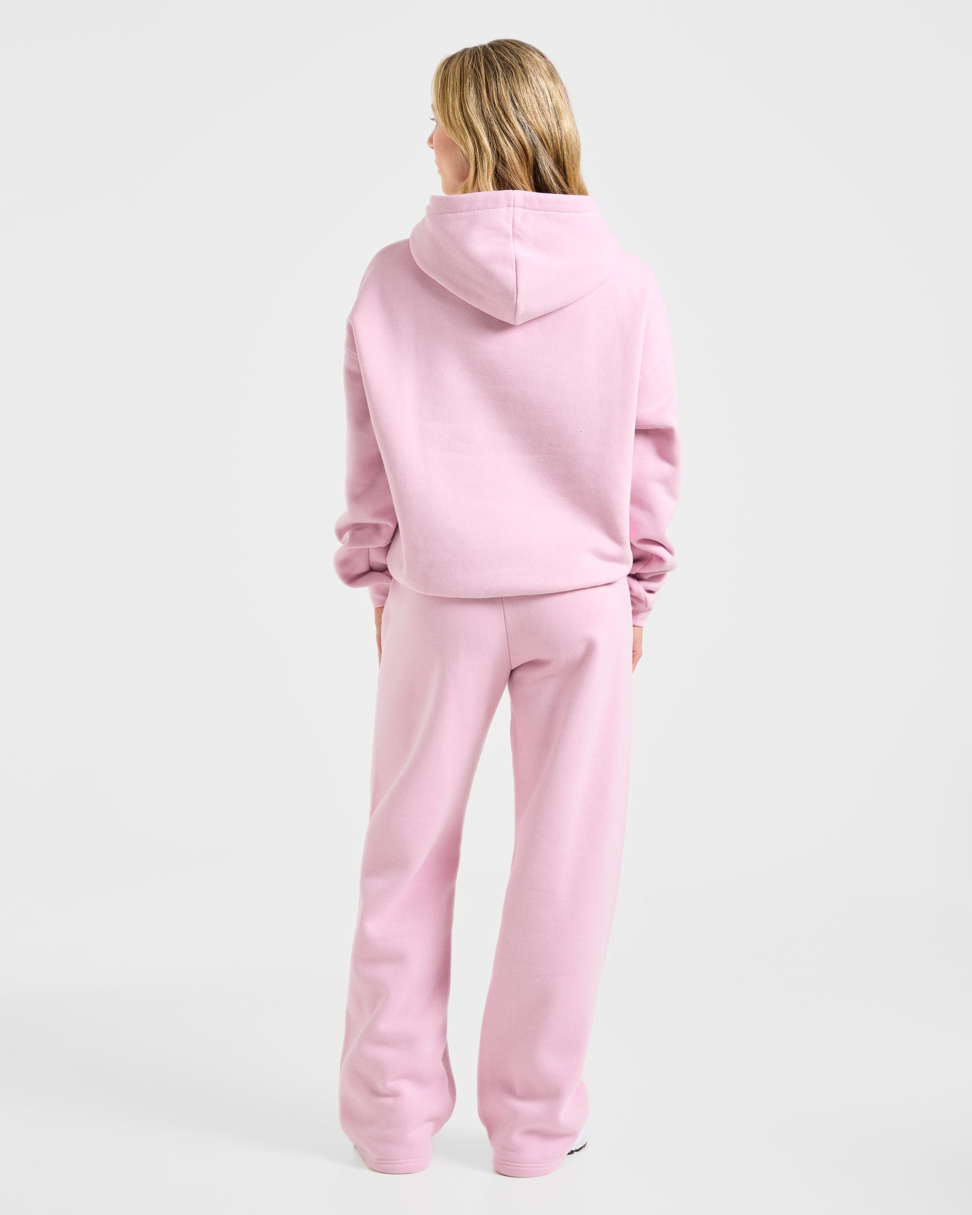 Varsity 2.0 Oversized Straight Leg Joggers - Iced Rose