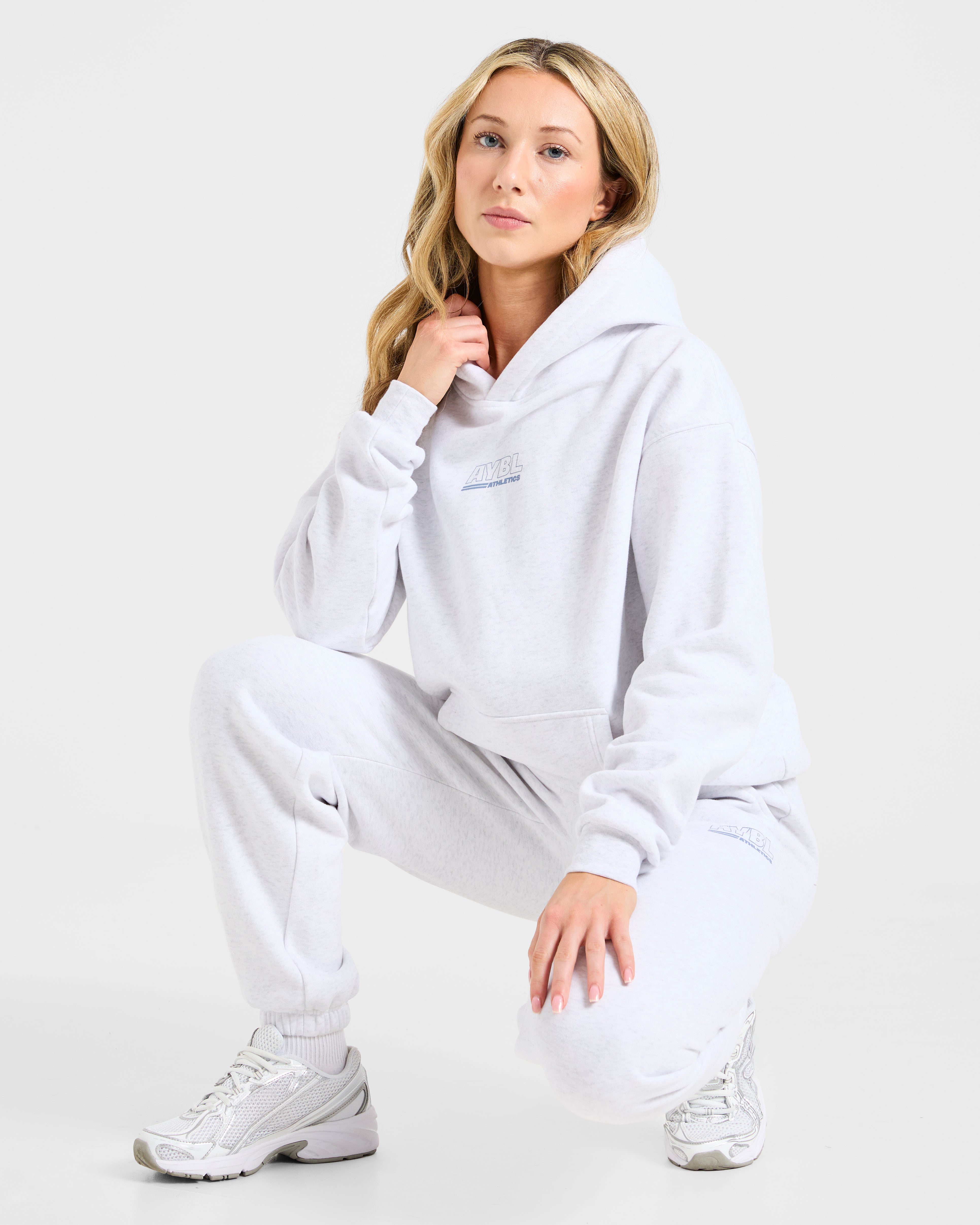 Athletics Track Oversized Joggers - Heather Gris/Slate Bleu