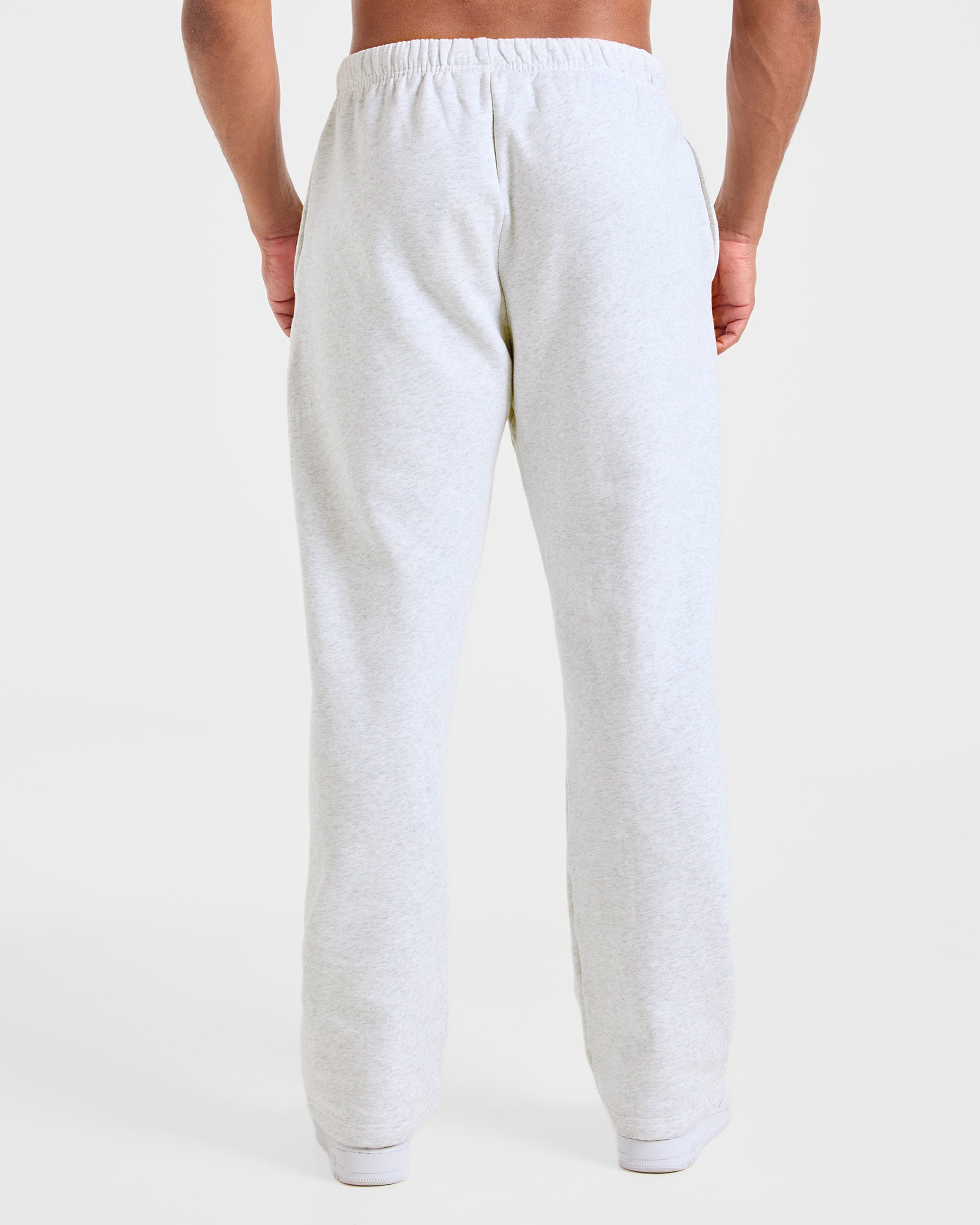 Essential Oversized Straight Leg Joggers - Gris Marl