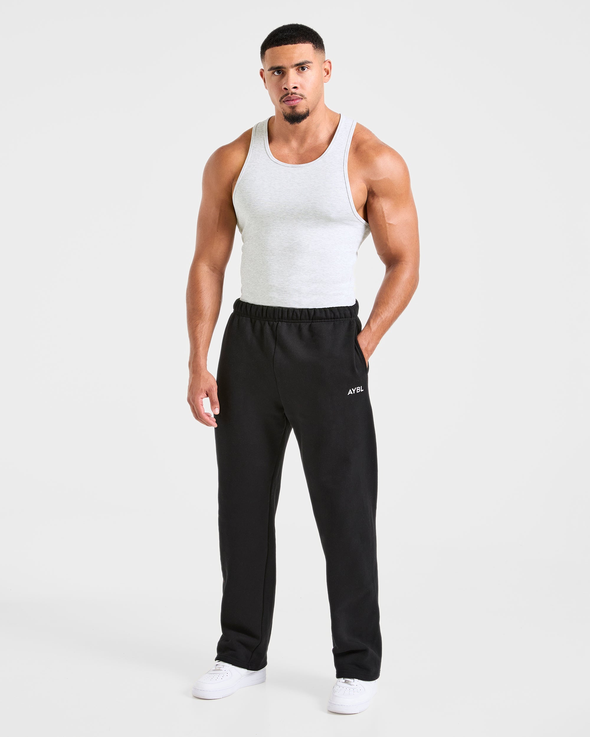 Muscle Ribbed Tank - Light Gris Marl