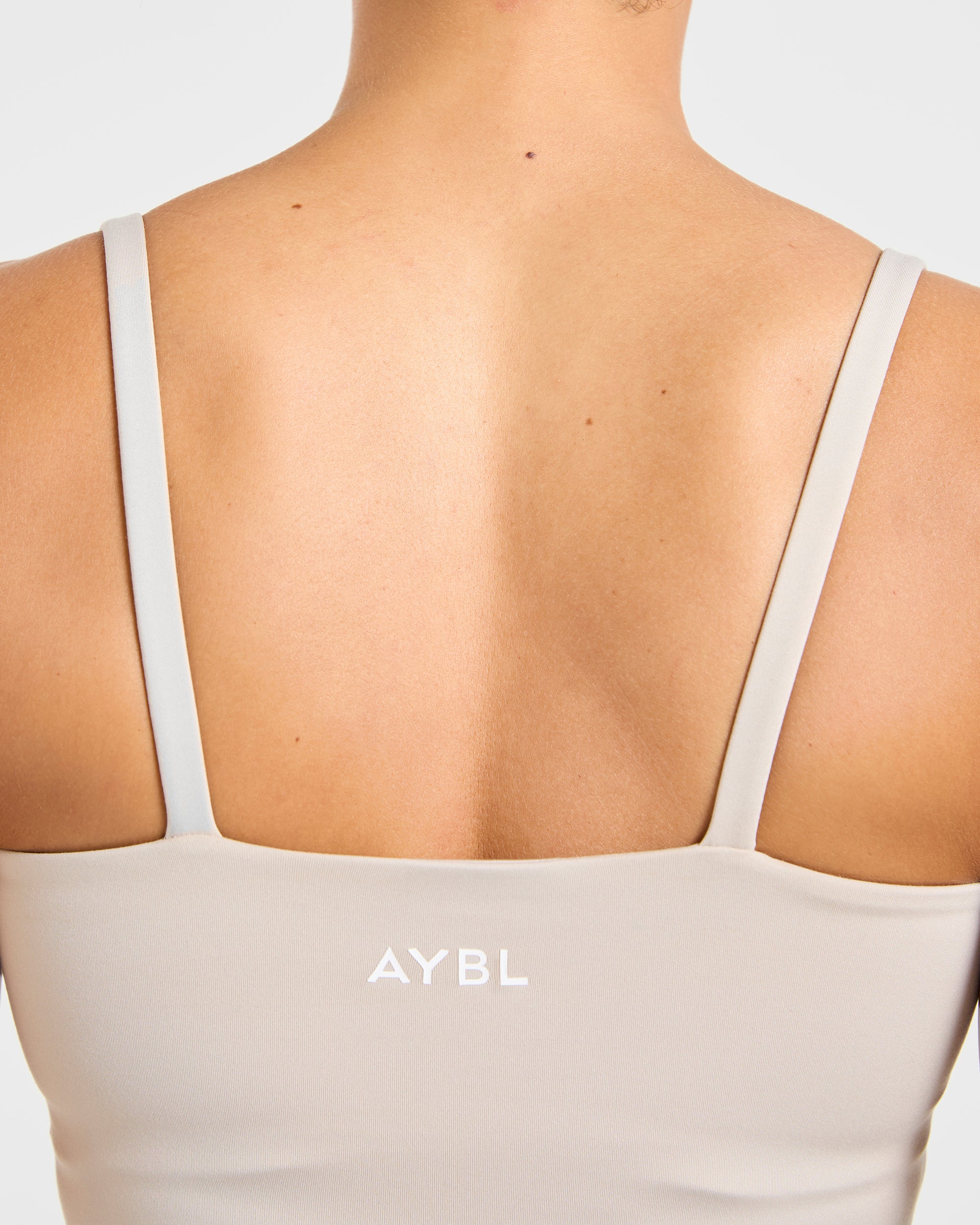 Essential Strappy Tank Top - Taupe