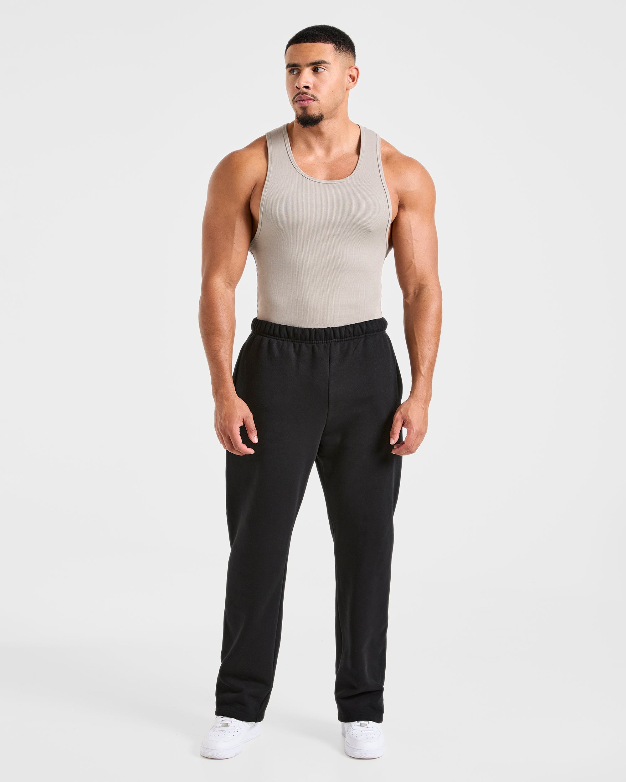 Muscle Ribbed Tank - Cloud Gris