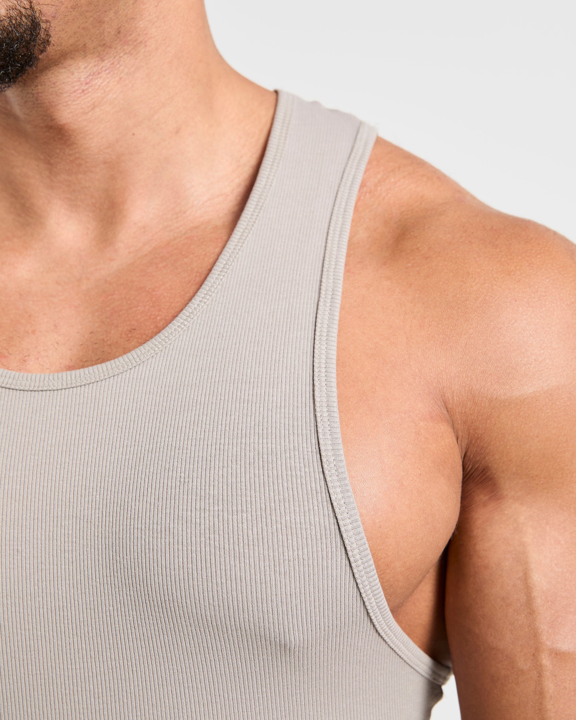 Muscle Ribbed Tank - Cloud Gris