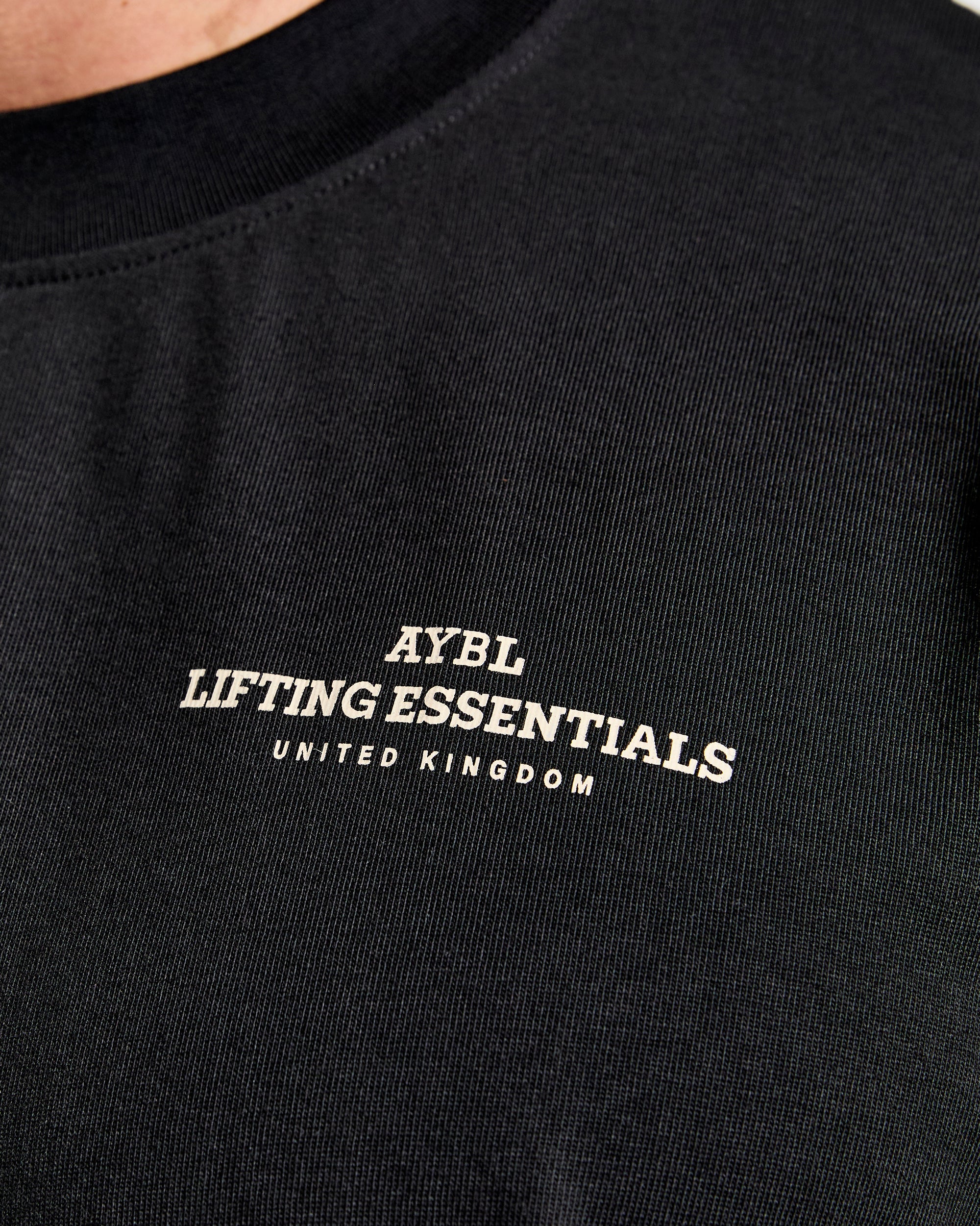 Apex Lifting Essentials Oversized T Shirt - Noir/Crème