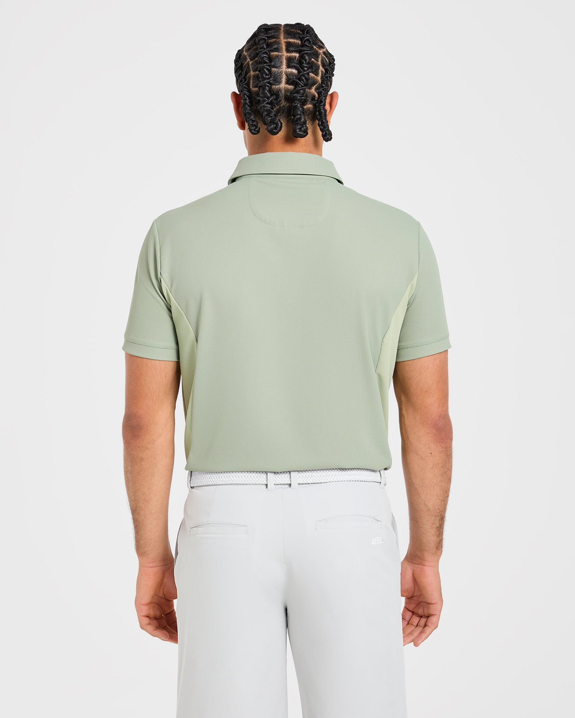 Edge Polo - Muted Olive Vert