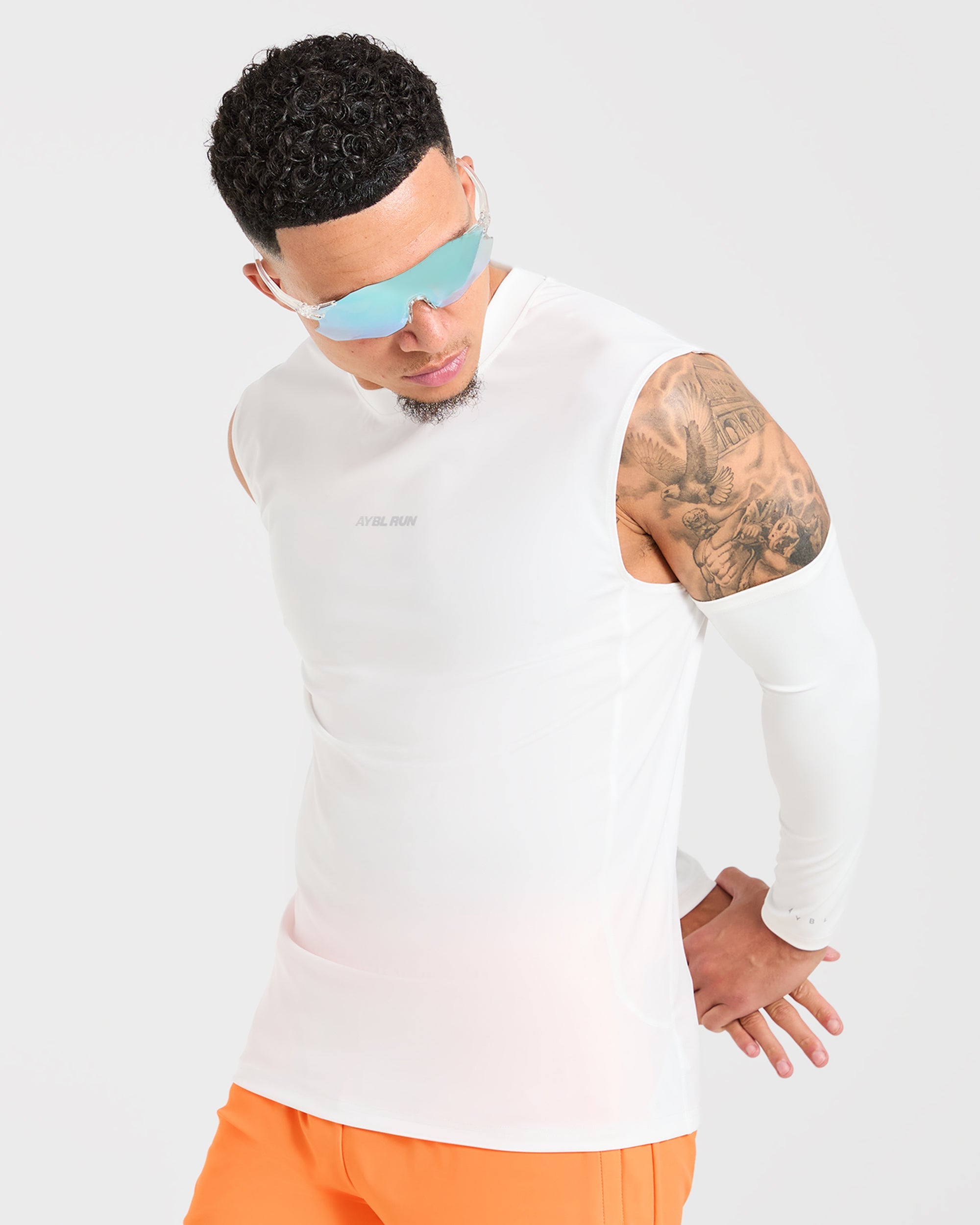 Run Slim Tank - Blanc