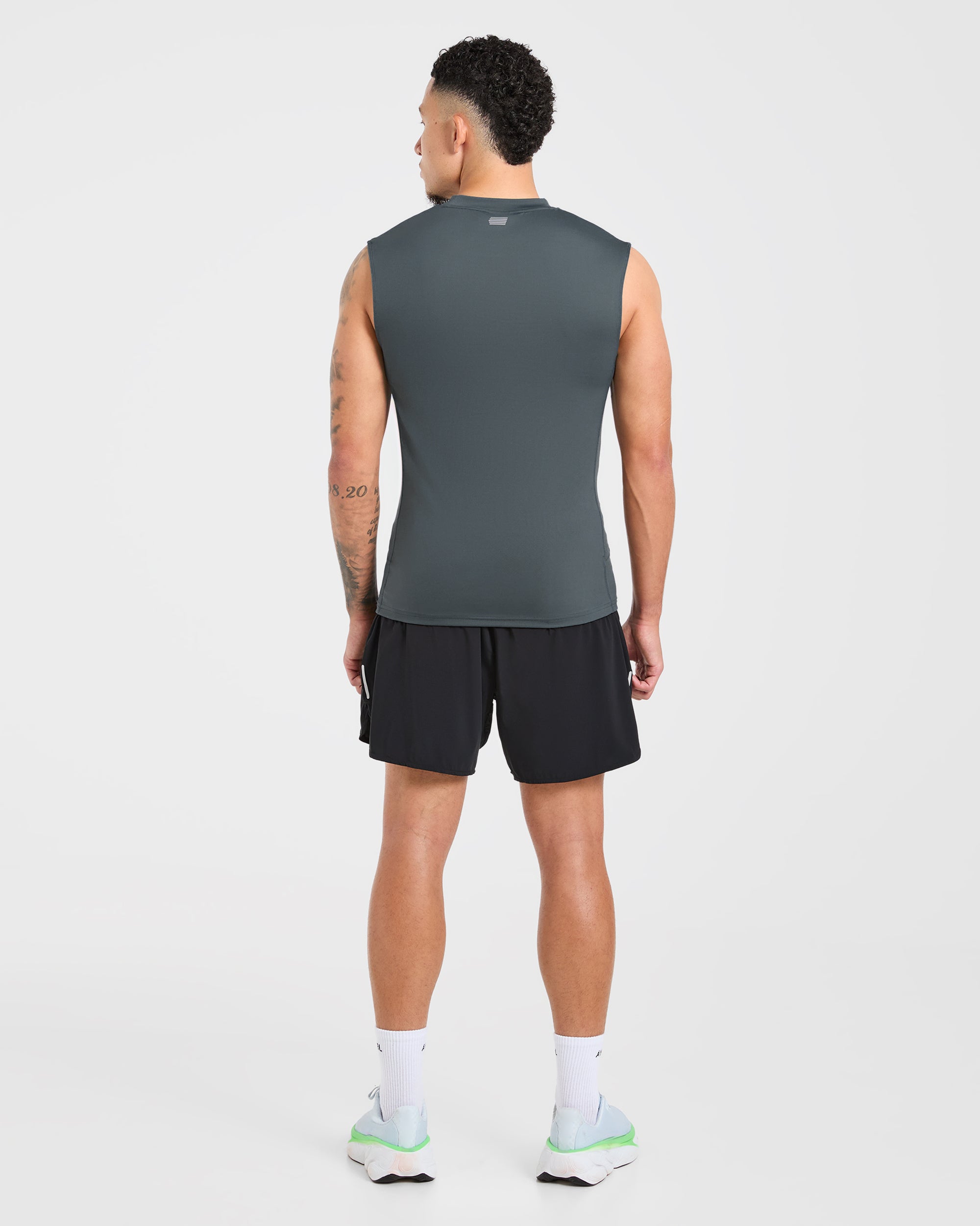 Run Slim Tank - Slate Bleu
