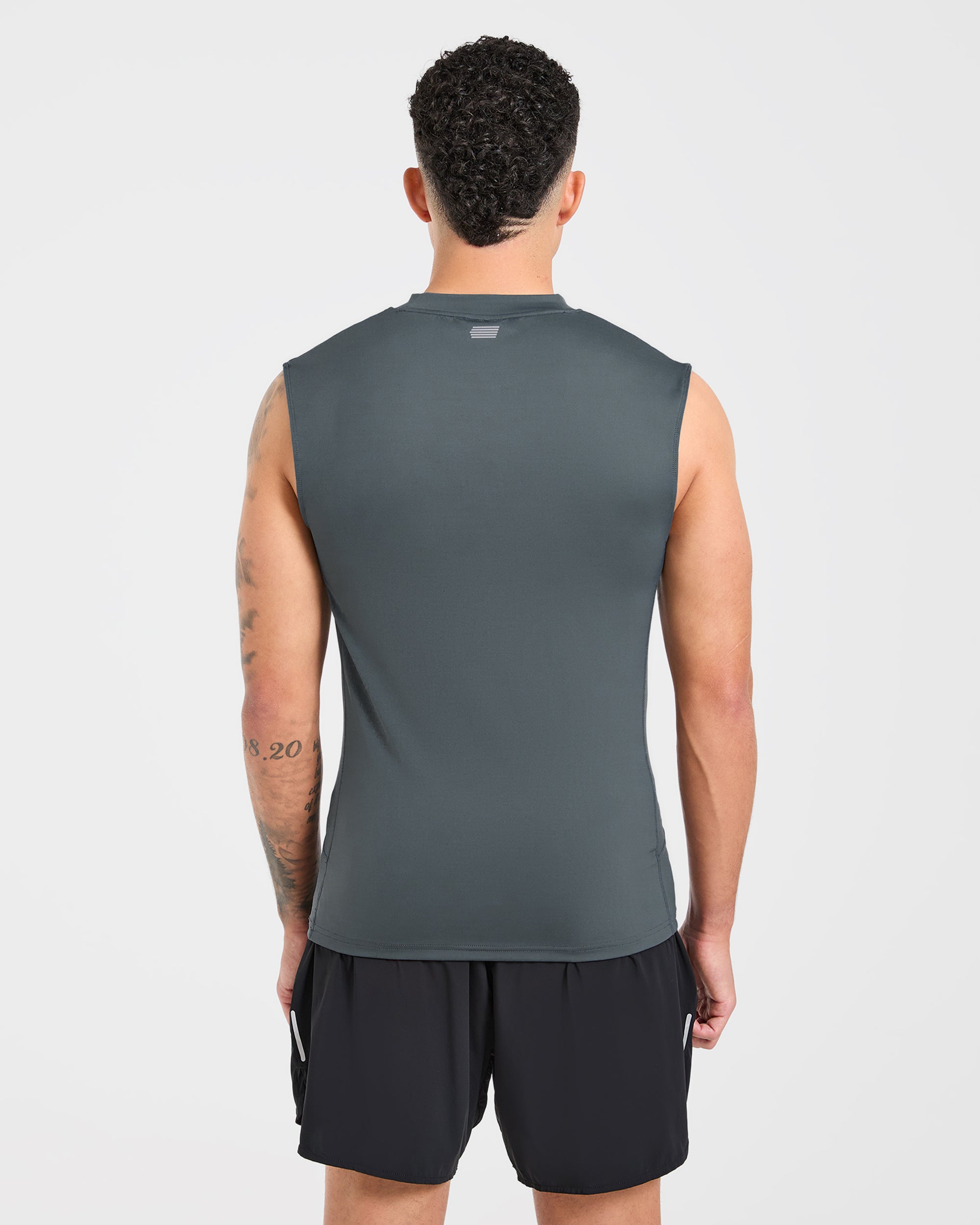 Run Slim Tank - Slate Bleu