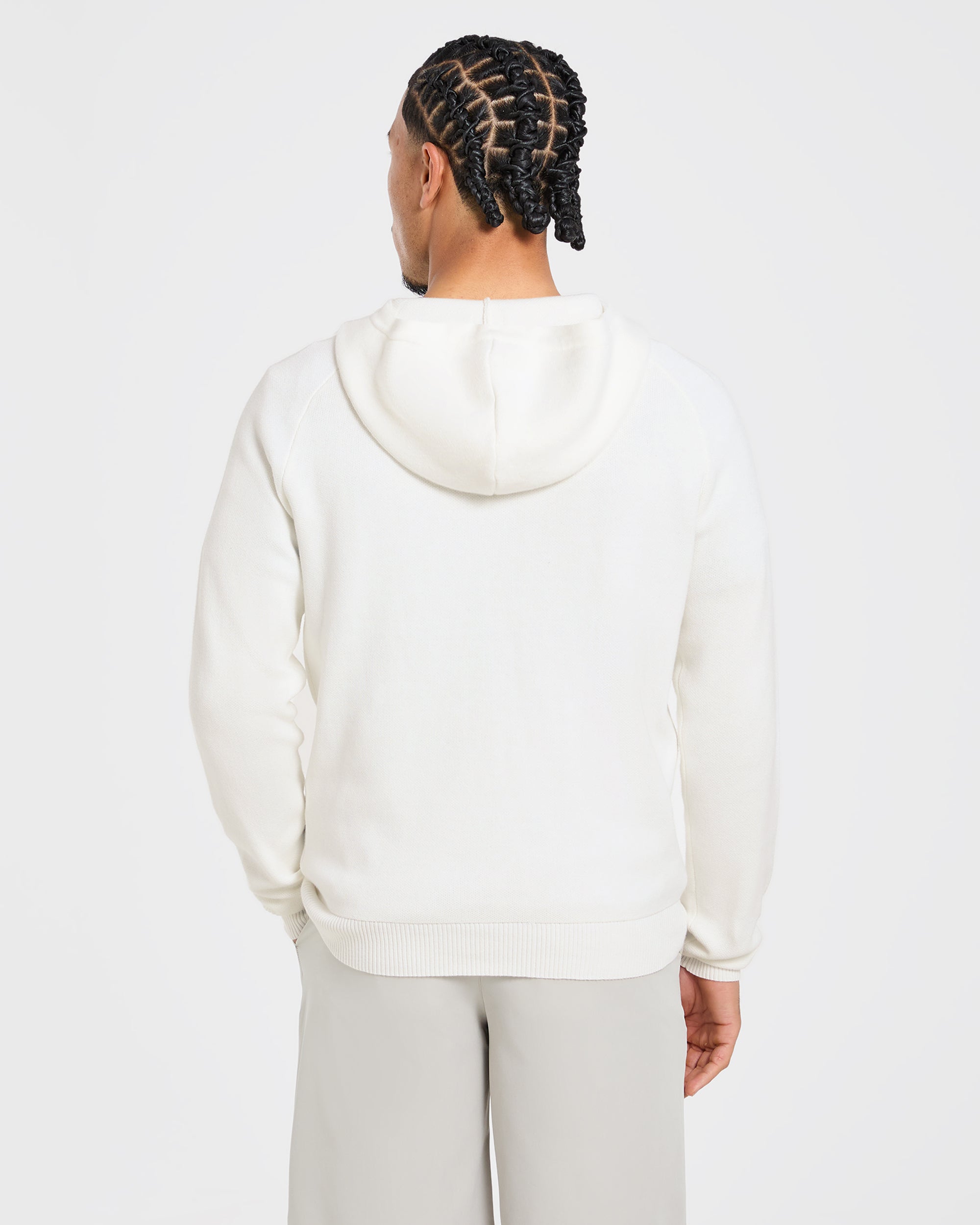 Golf Club Knitted Hoodie - Off Blanc