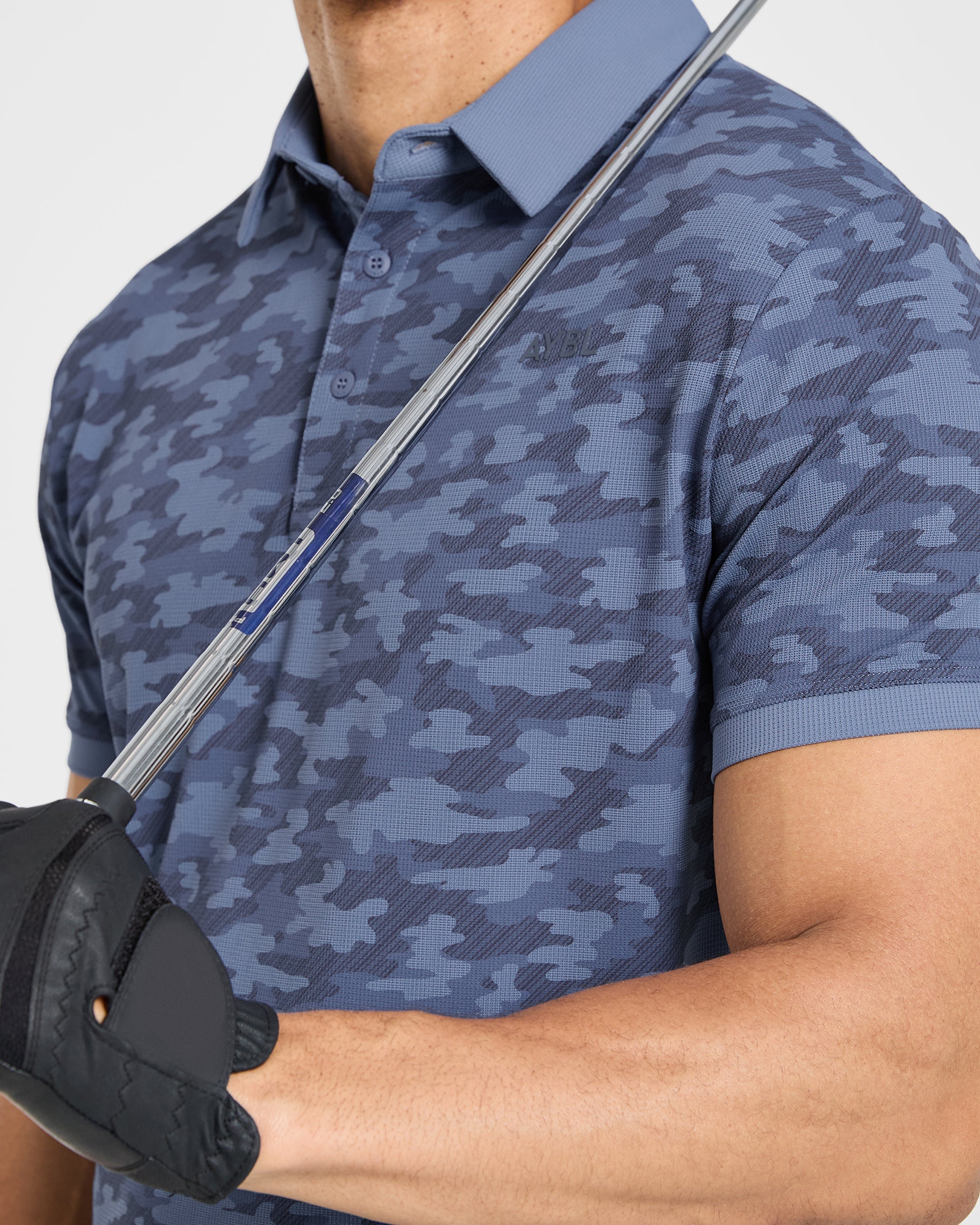 Precision Camo Polo - Bleu