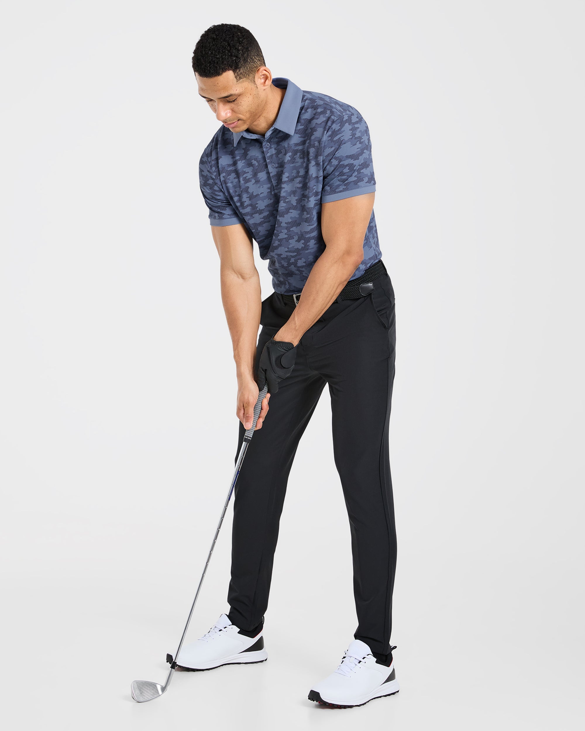 Precision Camo Polo - Bleu