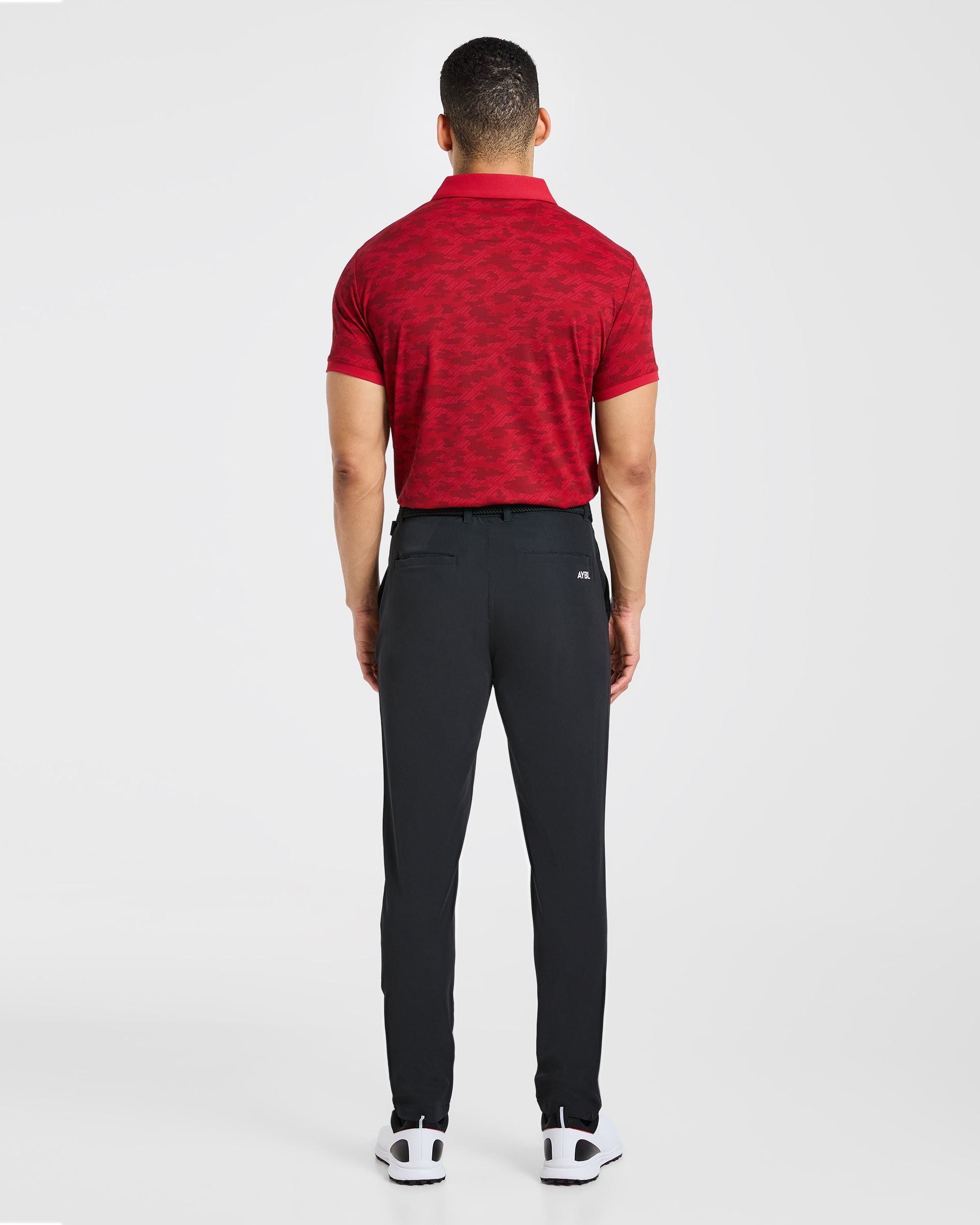 Precision Camo Polo - Muted Rouge