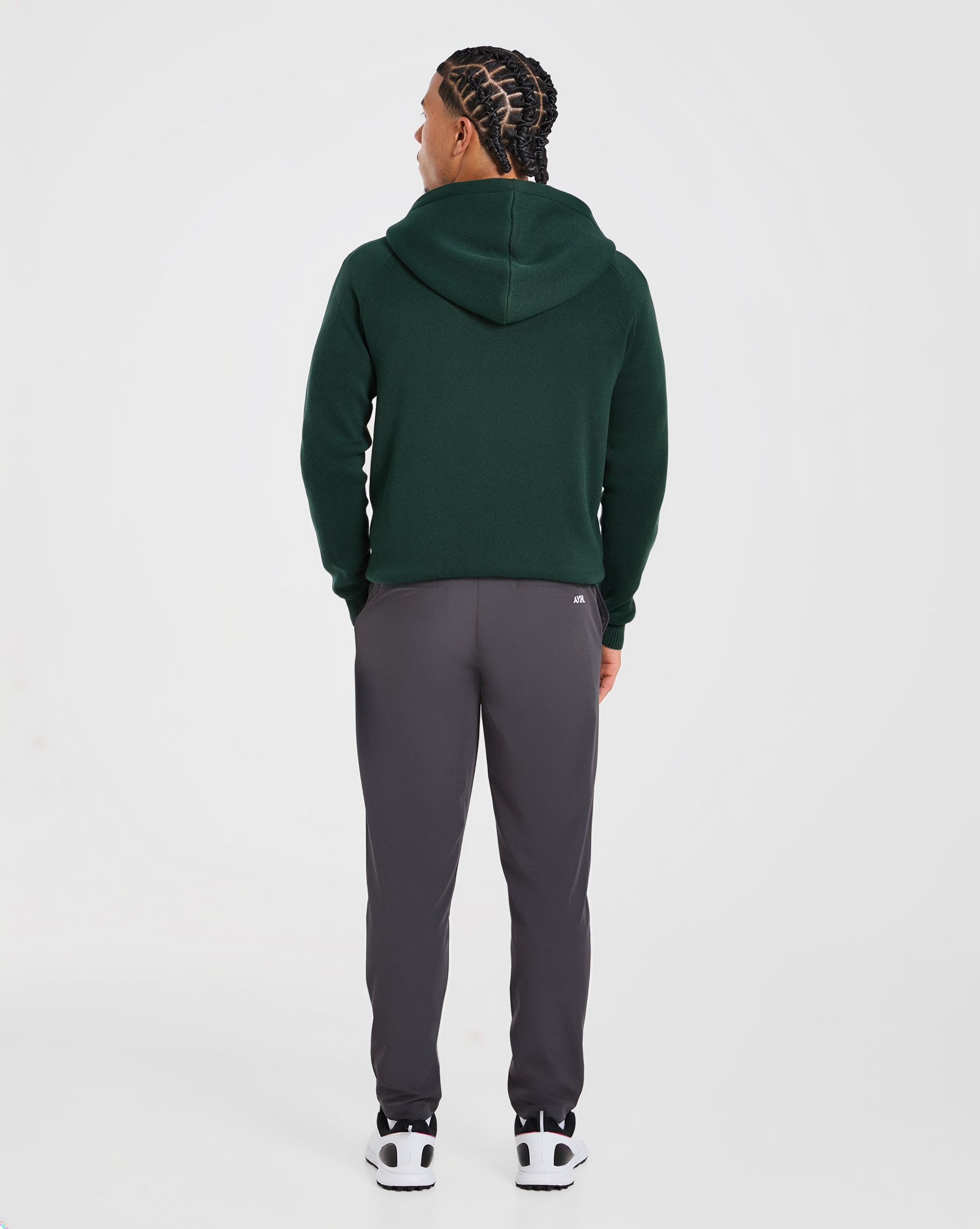Golf Club Knitted Hoodie - Pine Vert